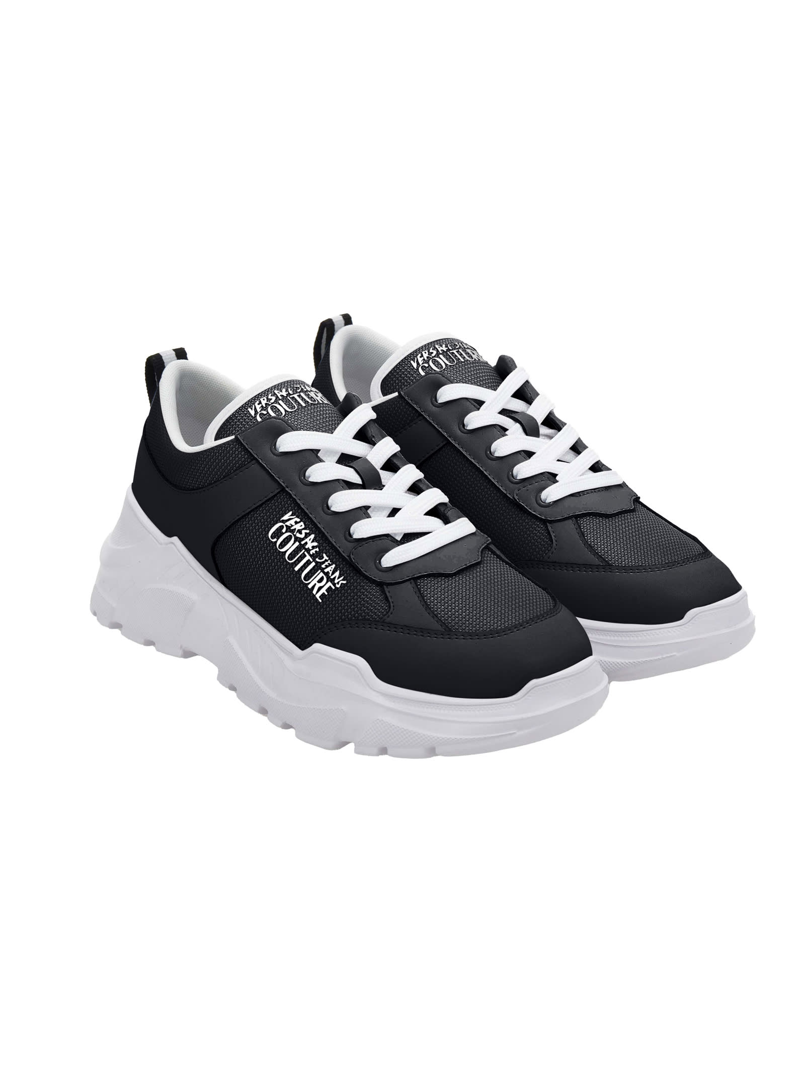 Versace Jeans Couture Sneakers In Black
