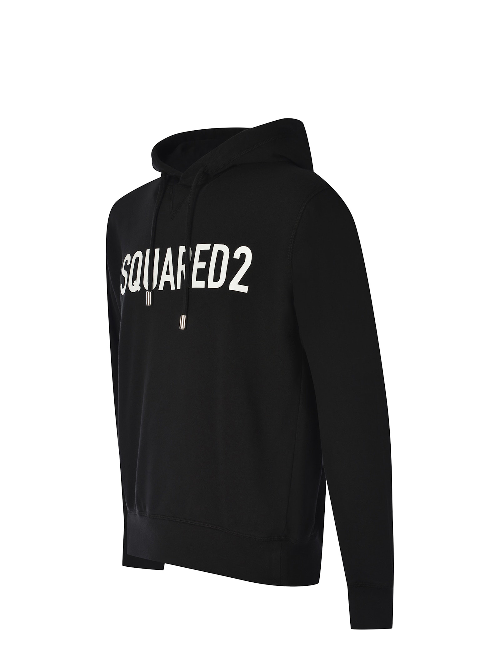 Shop Dsquared2 Hoodie Sweatshirt  Made Of Cotton In Black