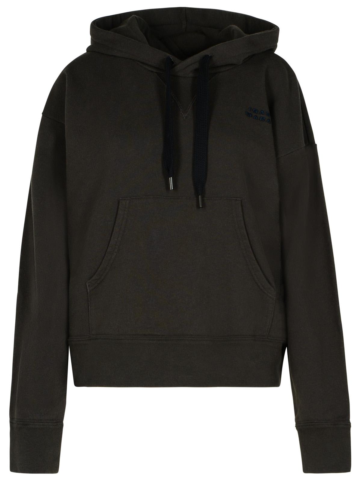 sylla Black Cotton Sweatshirt