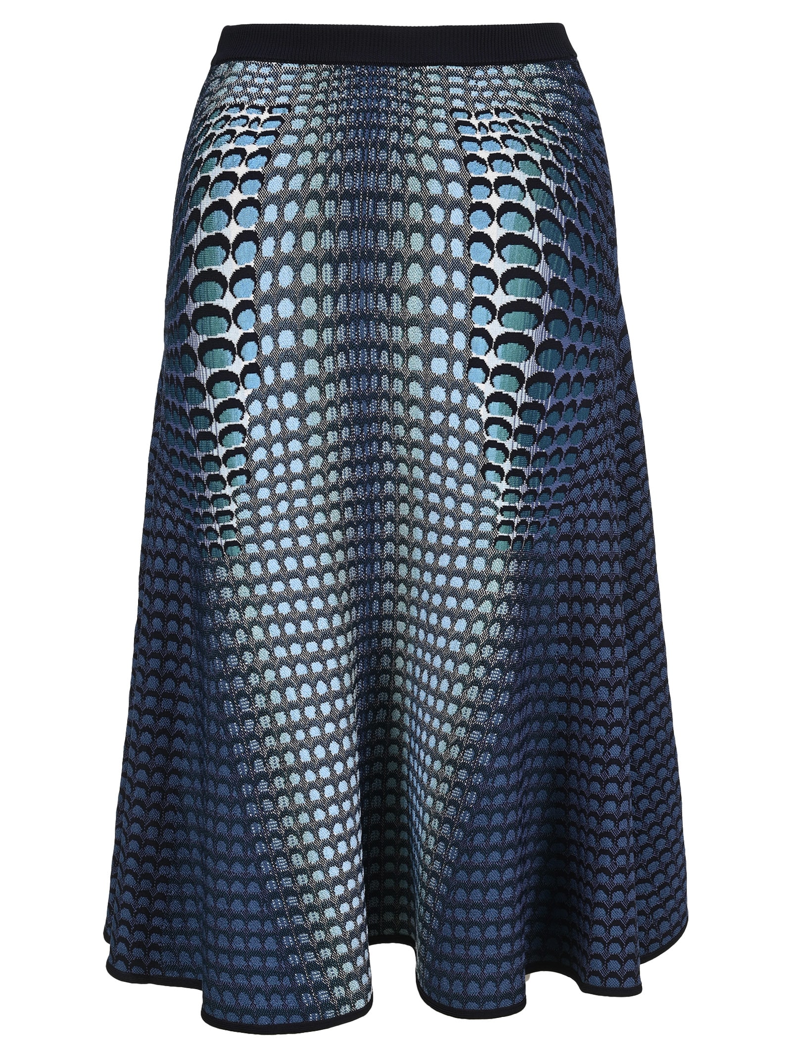 Marine Serre Moonfish Skin Jacquard-knit Skirt