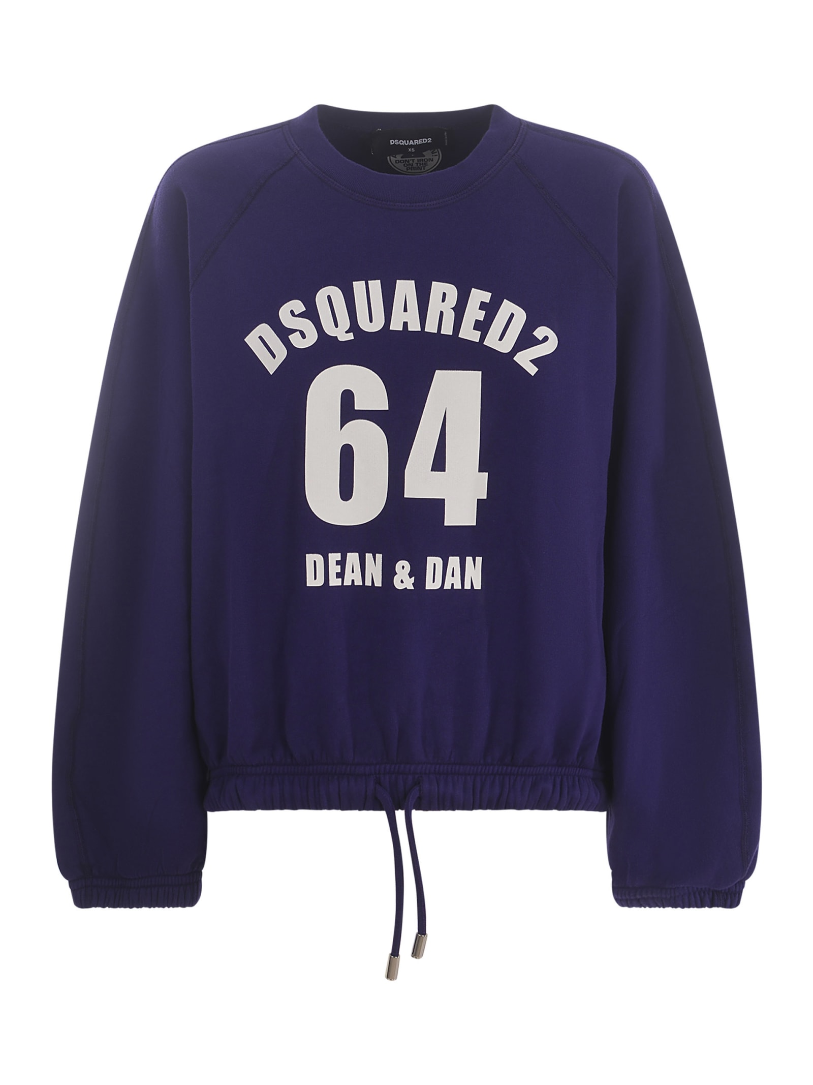 Shop Dsquared2 Sweatshirt  Dean&dan In Cotton In Viola
