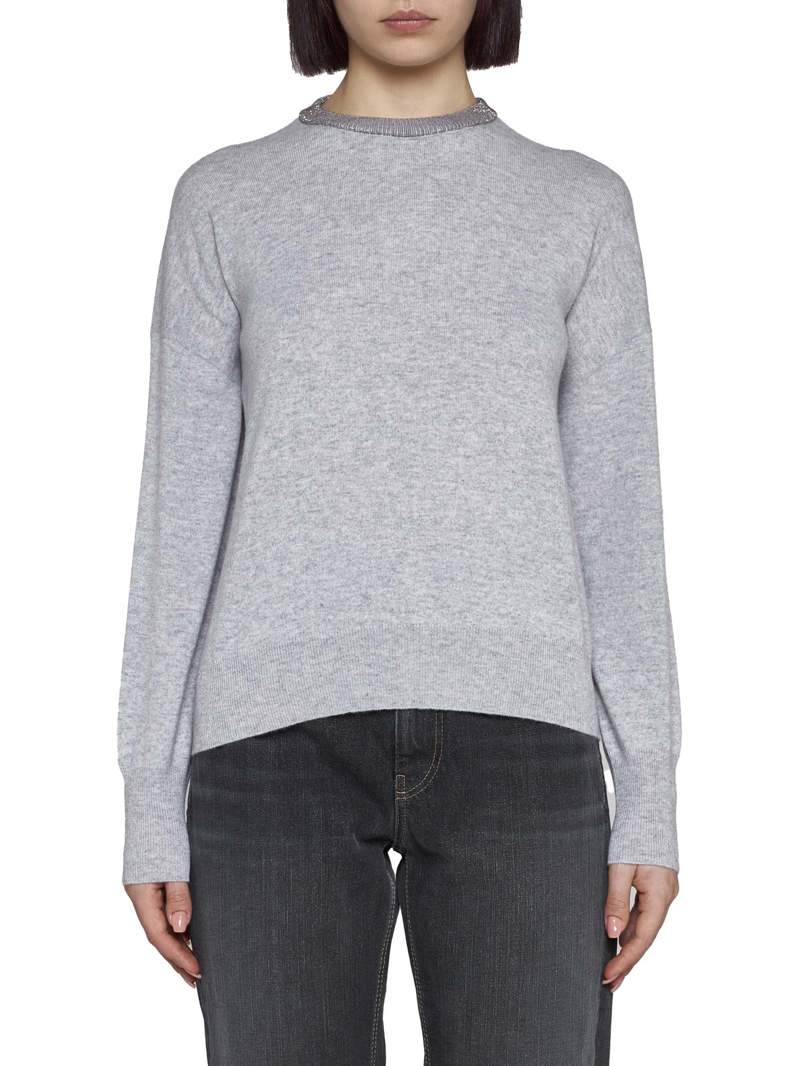 Shop Brunello Cucinelli Sweater In Ciottolo