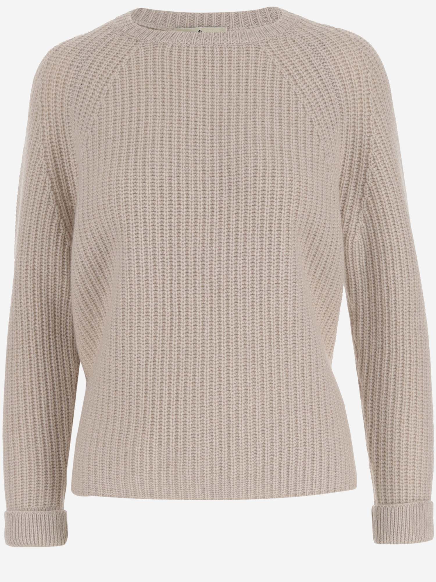 Shop Bruno Manetti Cashmere Sweater In Beige