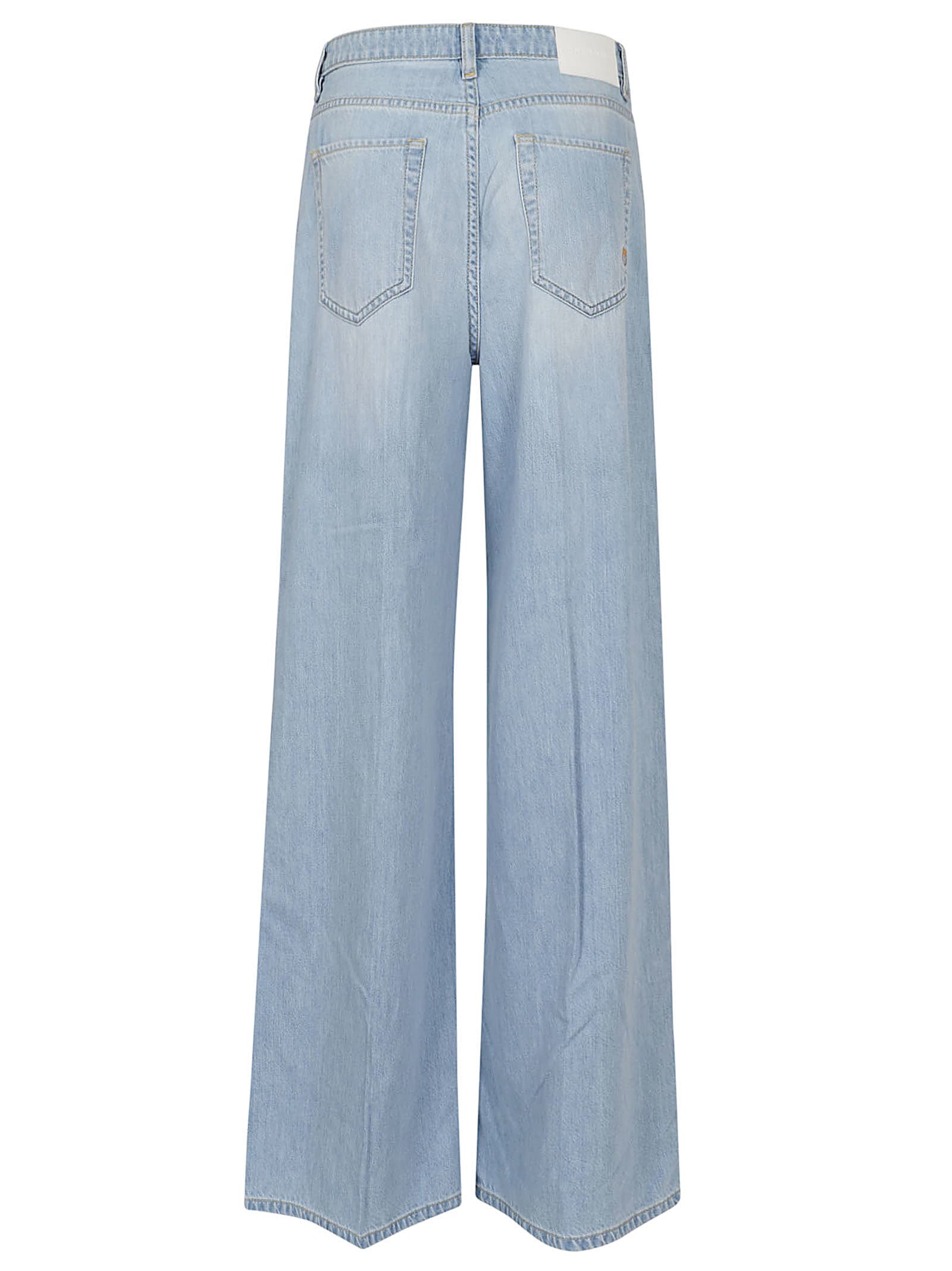 Shop Pinko Pozzillo Pantalone Light Denim In Pjn Blea