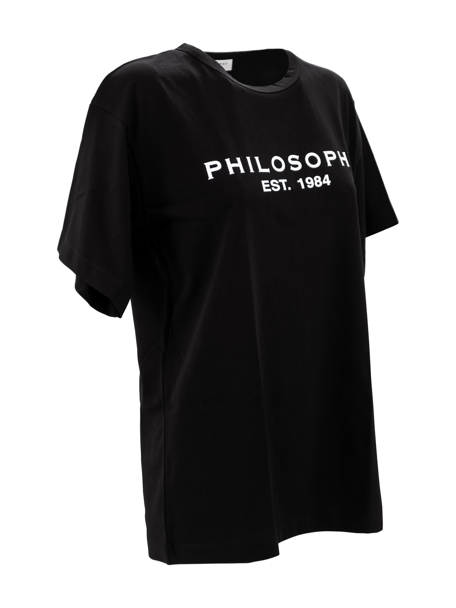 Shop Philosophy Di Lorenzo Serafini Graphic-print Cotton T-shirt In Black