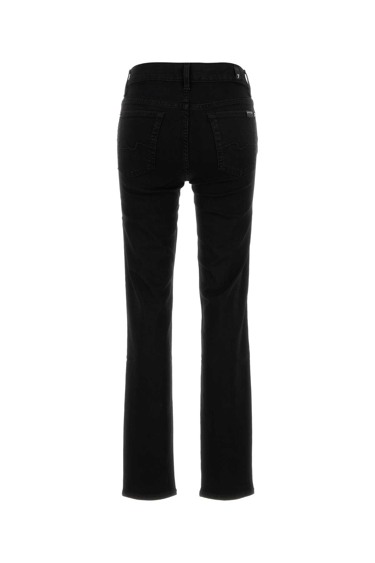 7 For All Mankind Bootcut Skinny 5 Pocket Jeans Black In Black