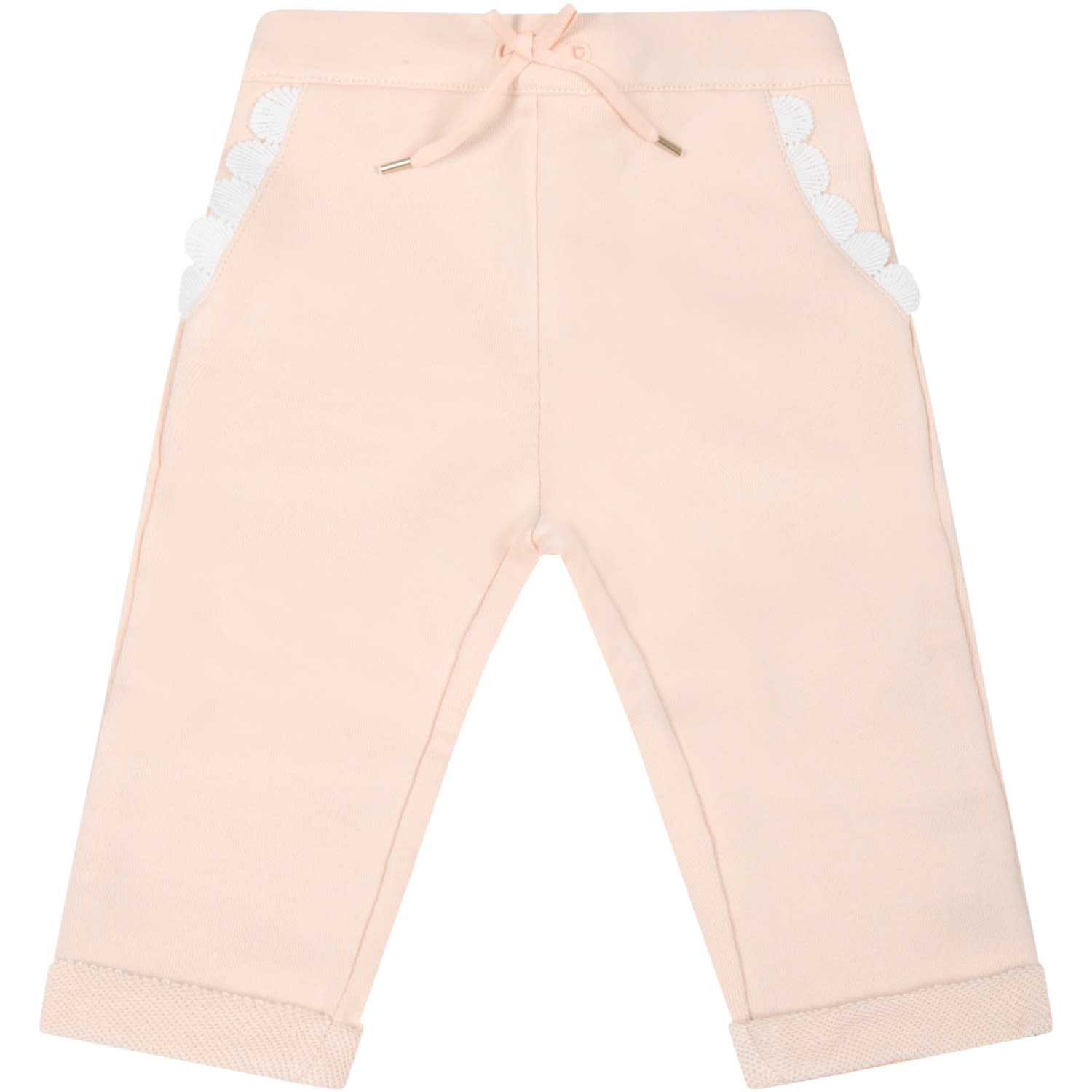 Chloé Pink Sweatpant For Baby Girl