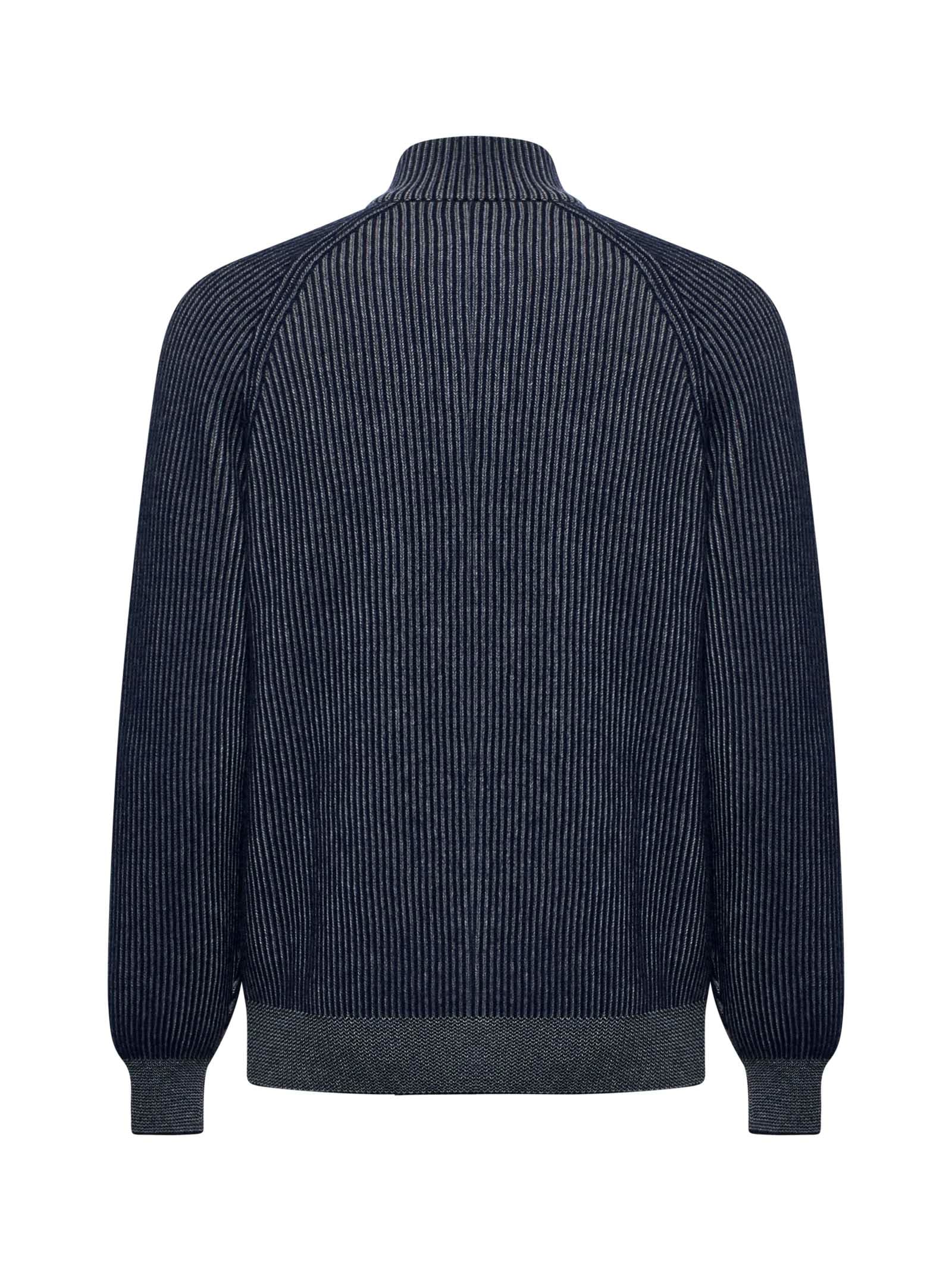 Shop Brunello Cucinelli Cardigan In Blue