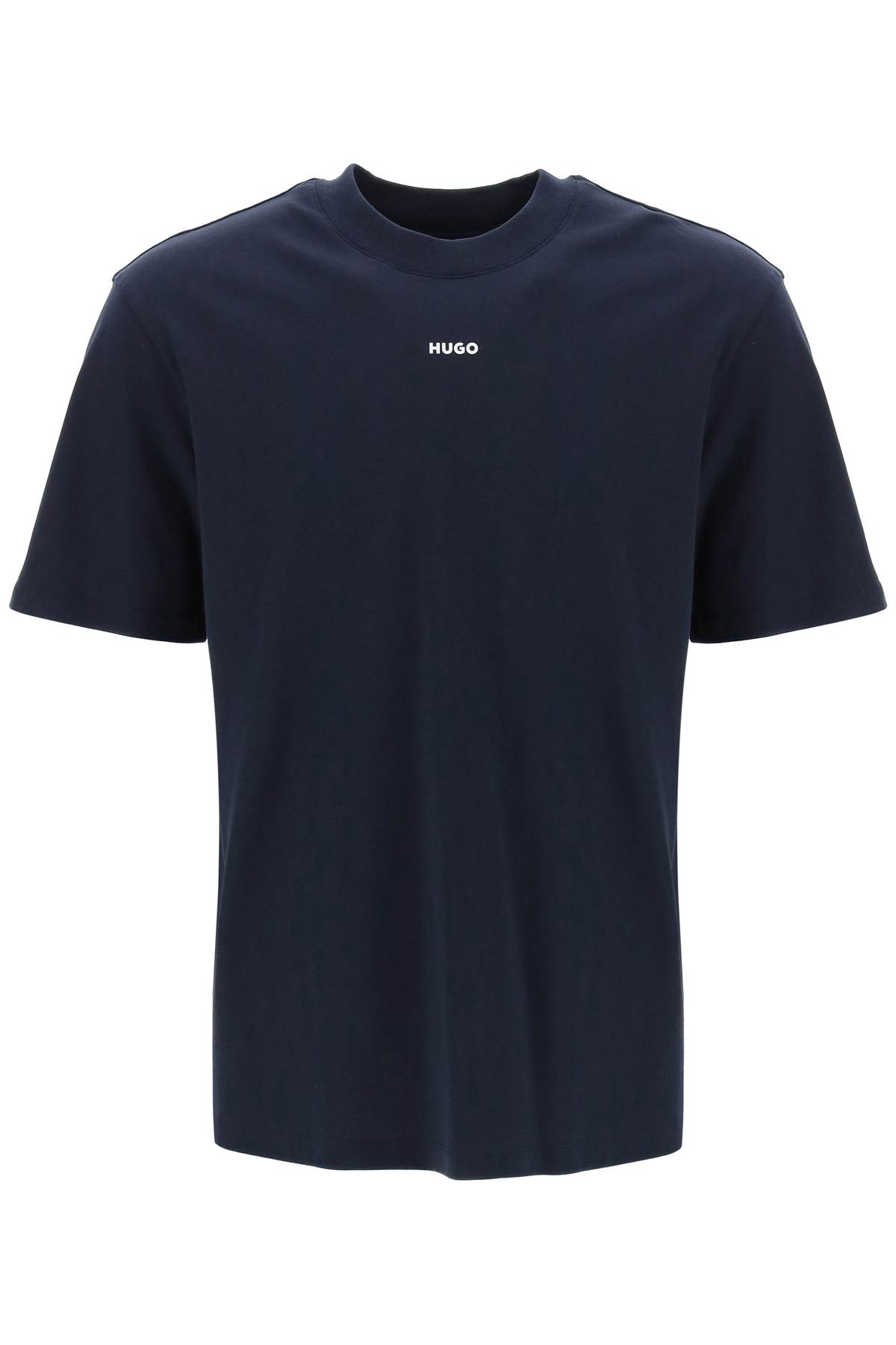 Hugo Boss Dapolino Crew-neck T-shirt In Blue