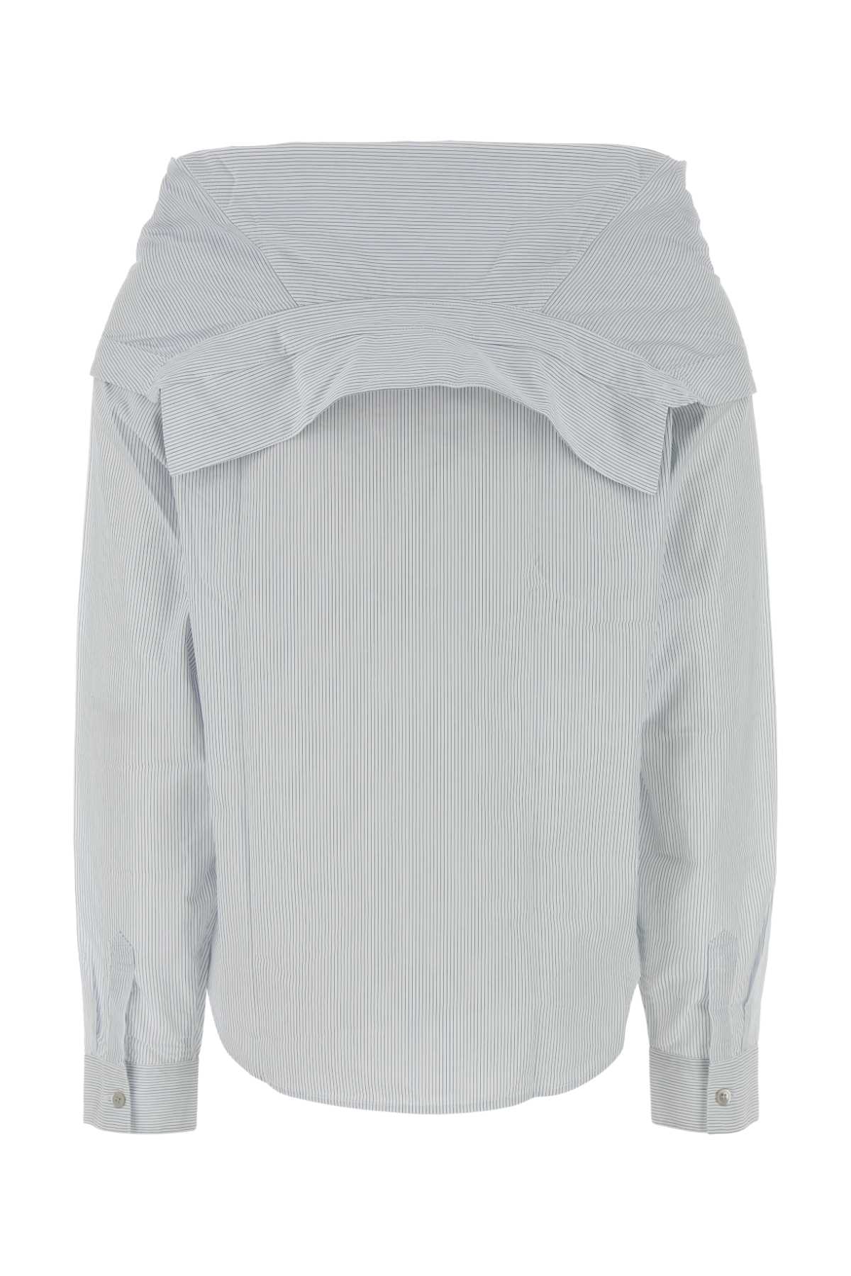 Our Legacy Diner Pinstripe Super Poplin In White