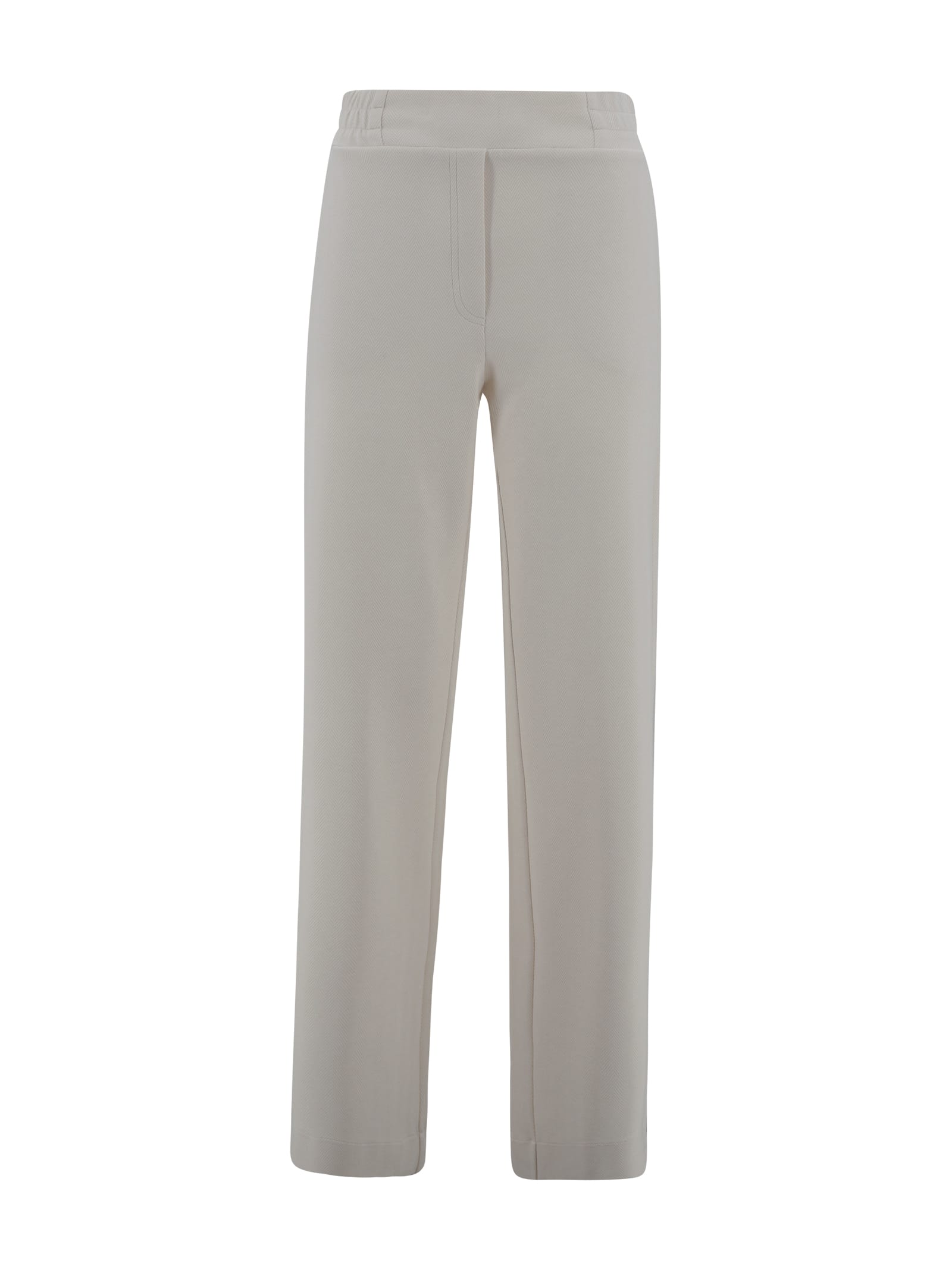 D. Exterior Viscose Pants With Herringbone Pattern