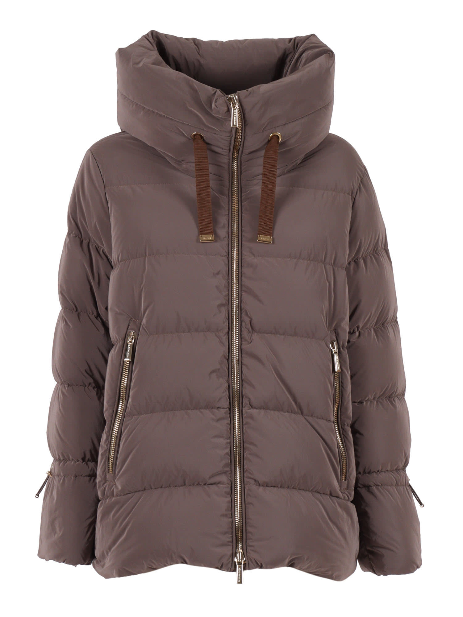 Moorer Gadia-os Down Jacket In Animal Print