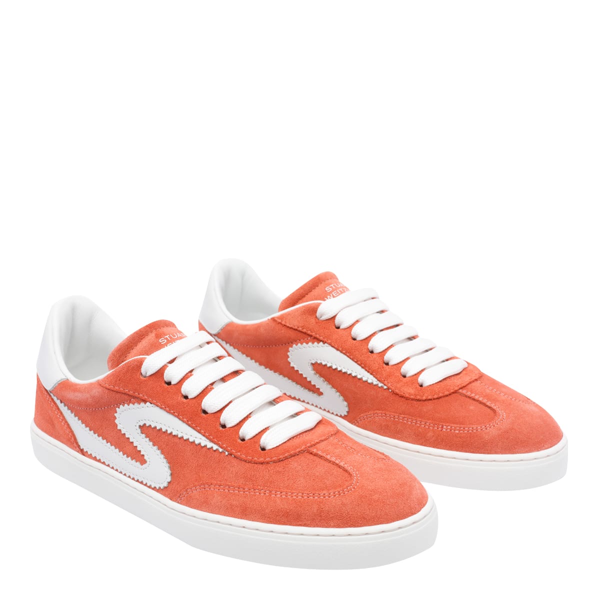 Stuart Weitzman Low Top Sneakers Contrast Stitching