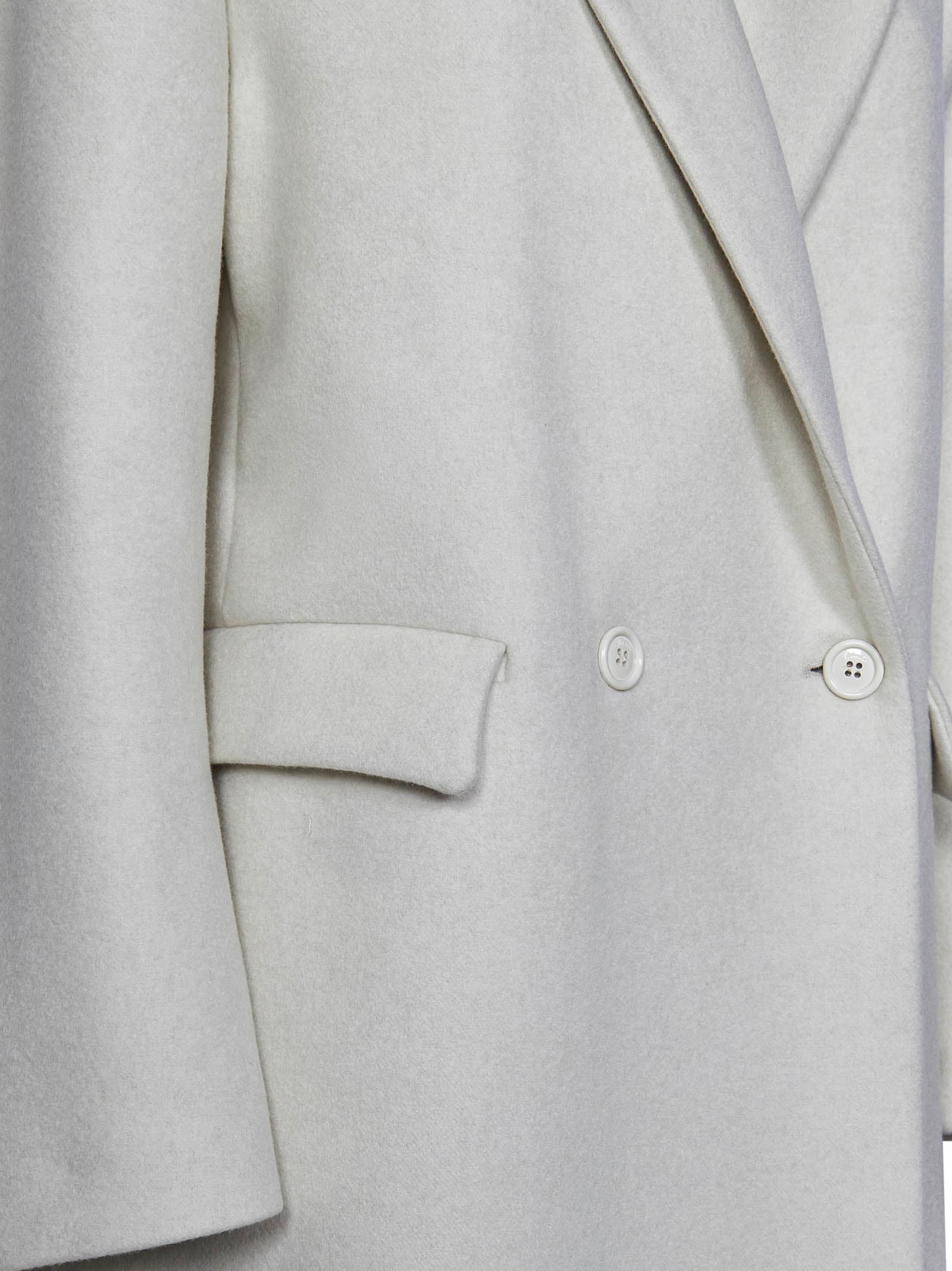 Shop Drumohr Coat In White