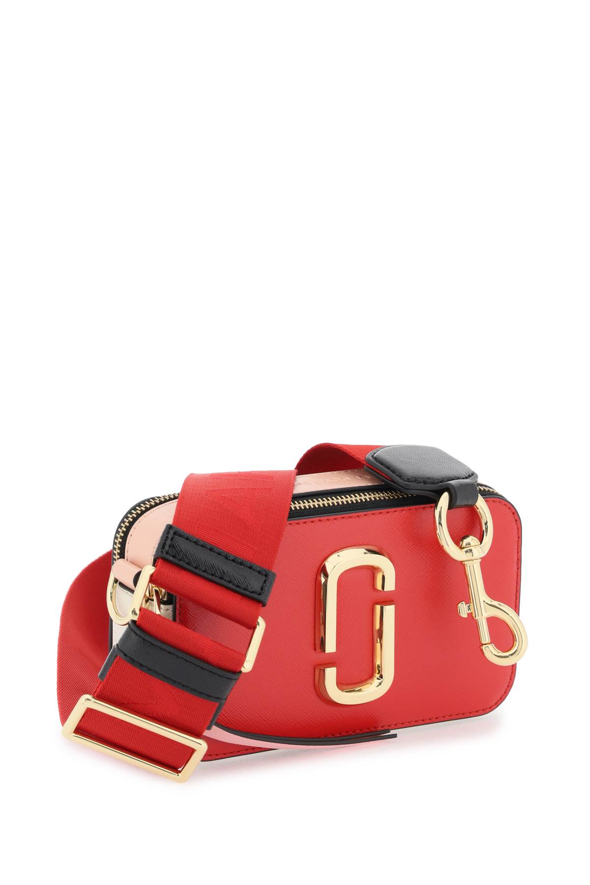 Shop Marc Jacobs The Colorblock Snapshot Camera Bag In True Red Multi