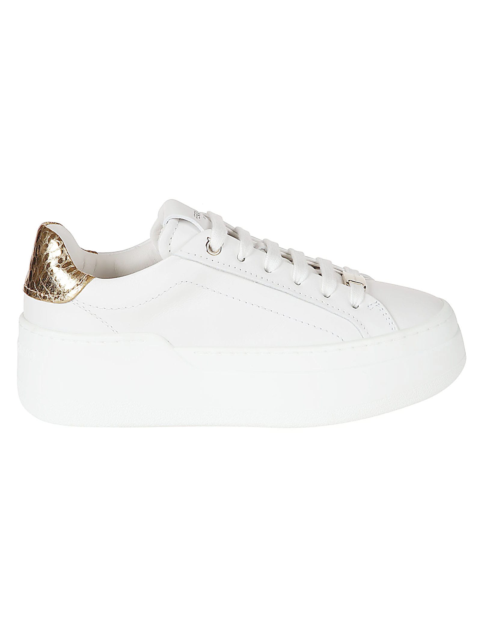 Shop Ferragamo Dahlia 1 Sneakers In White