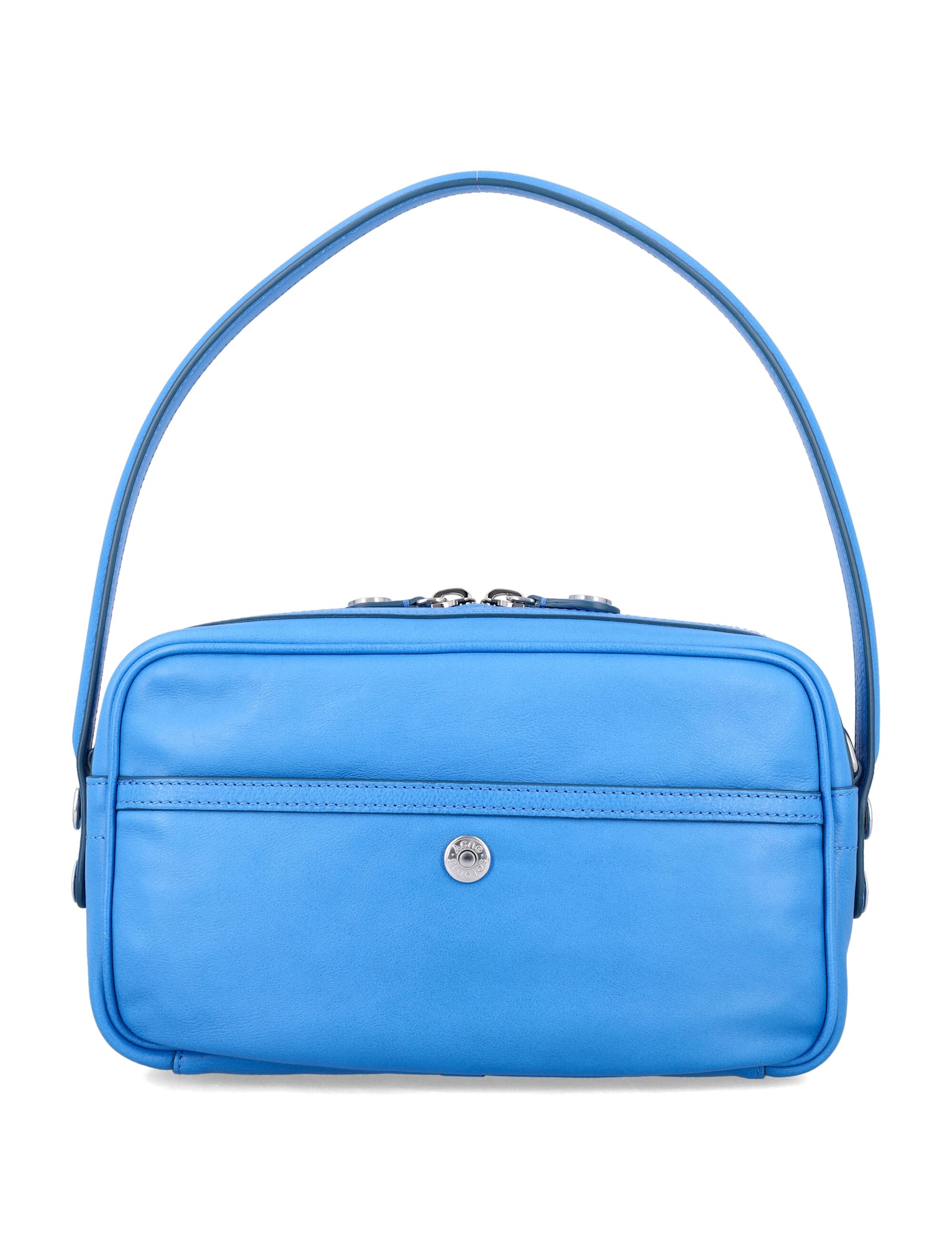Acne Studios Camero Leather Party Bag In Blue