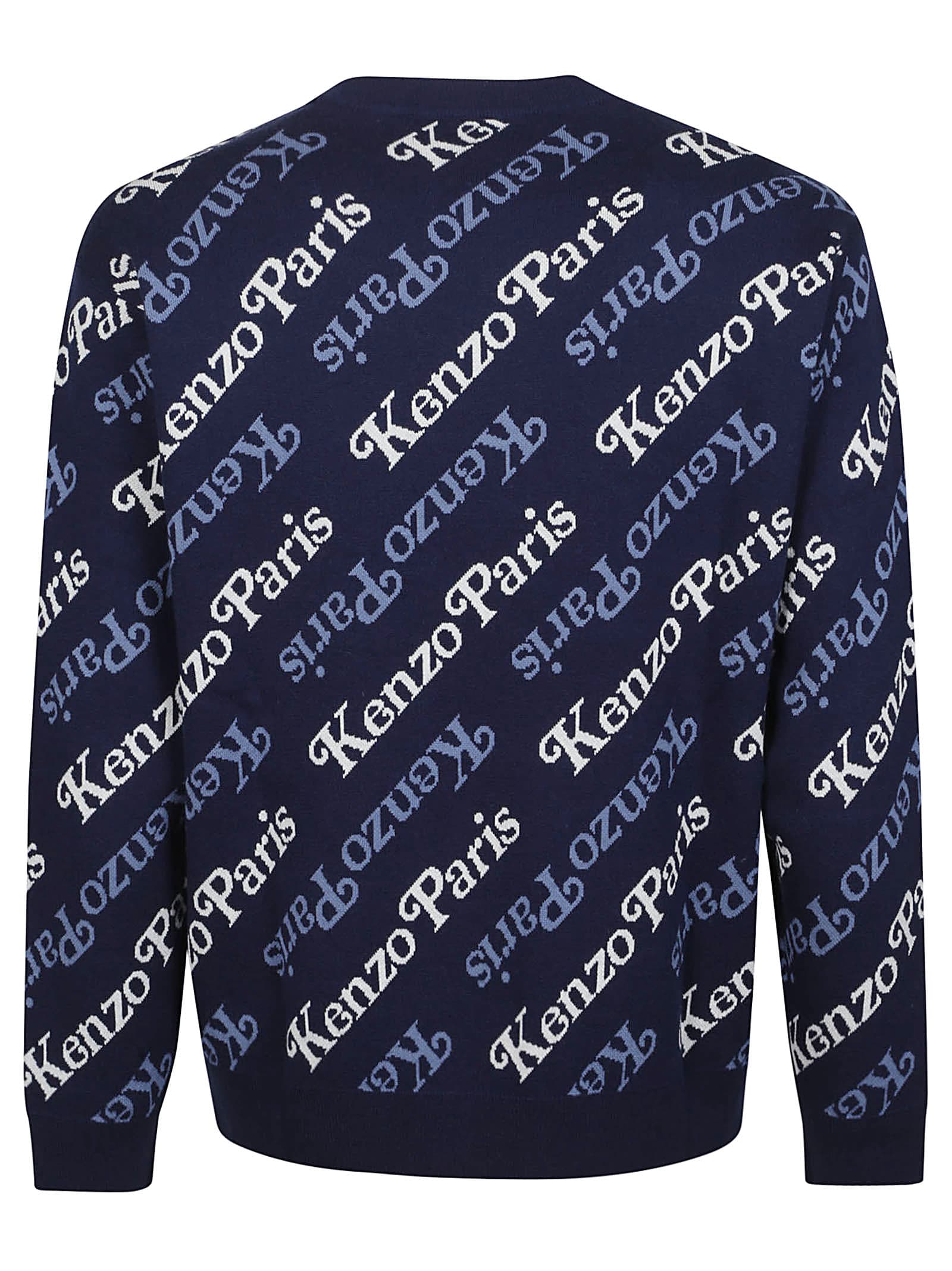 Shop Kenzo By Verdy Sweater In Bleu Nuit