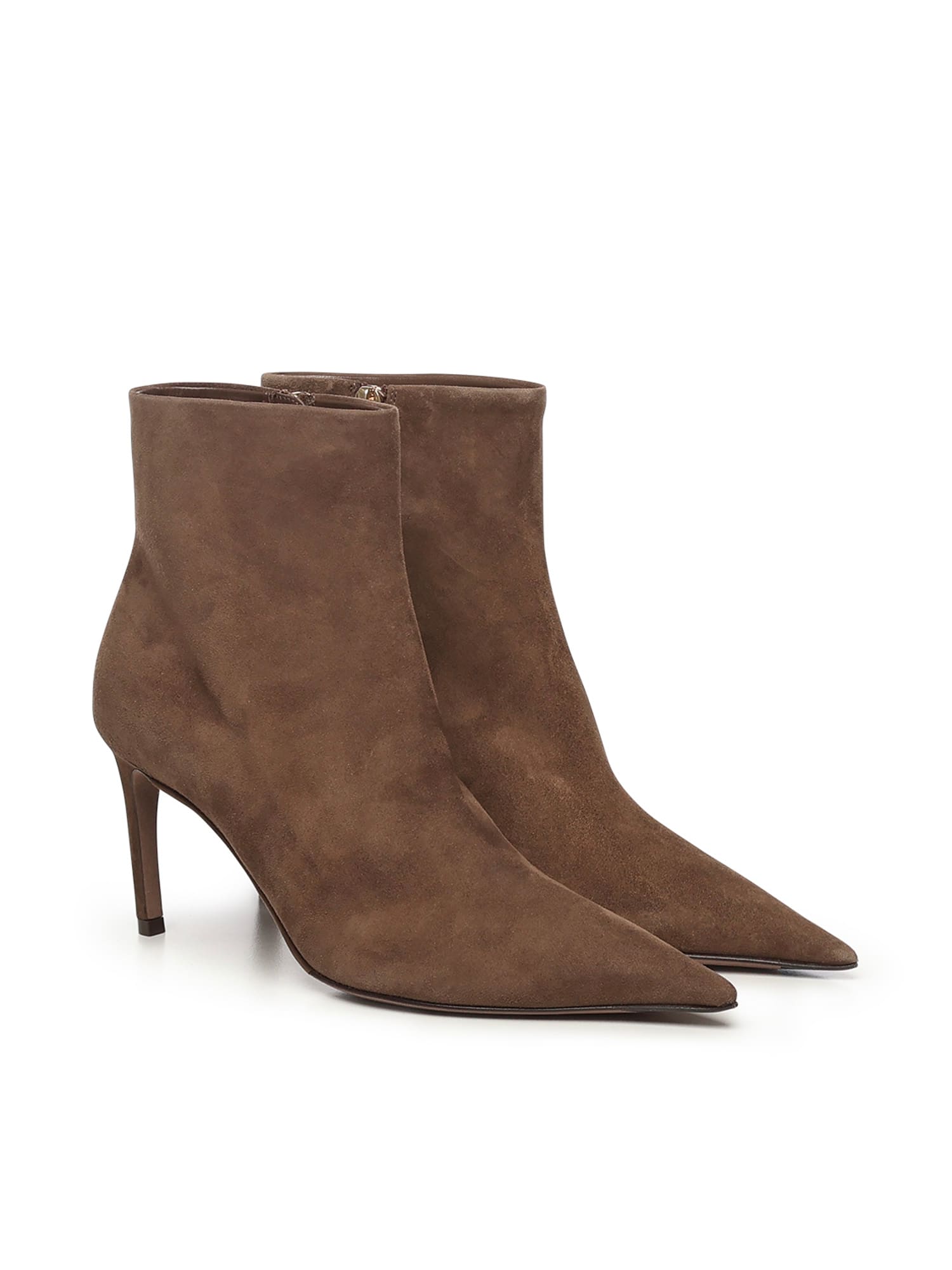 Dolce & Gabbana Devotion Ankle Boots In Brown
