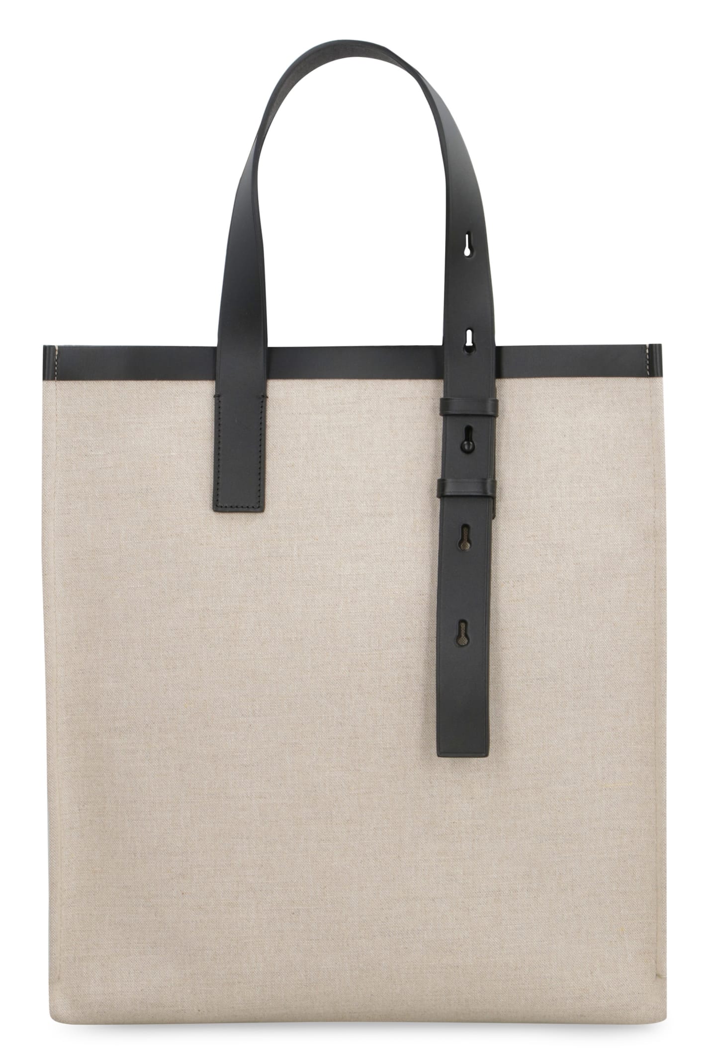 Shop Ferragamo Canvas Tote Bag In Ecru