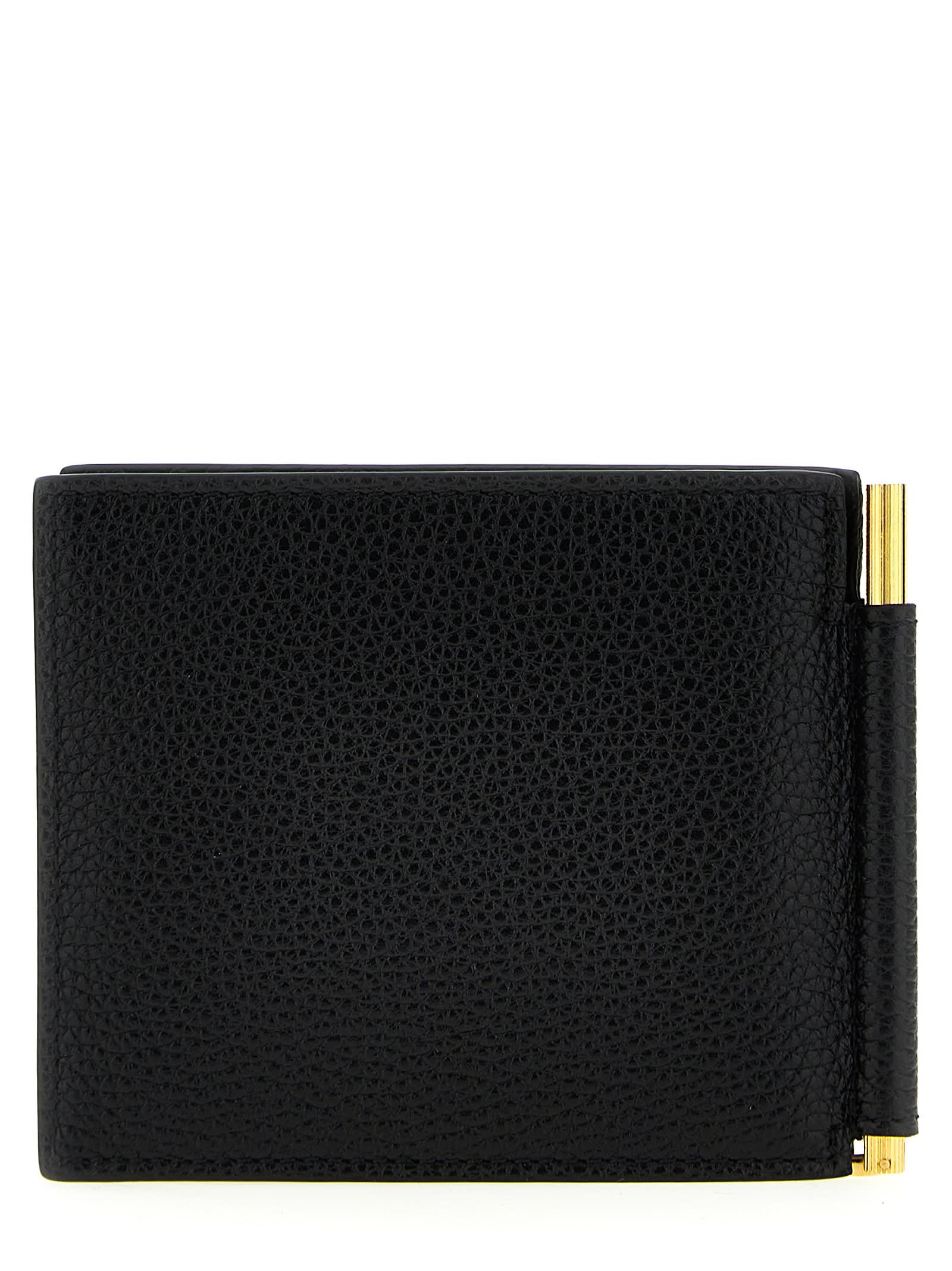 TOM FORD Money Clip Leather Wallet - Farfetch