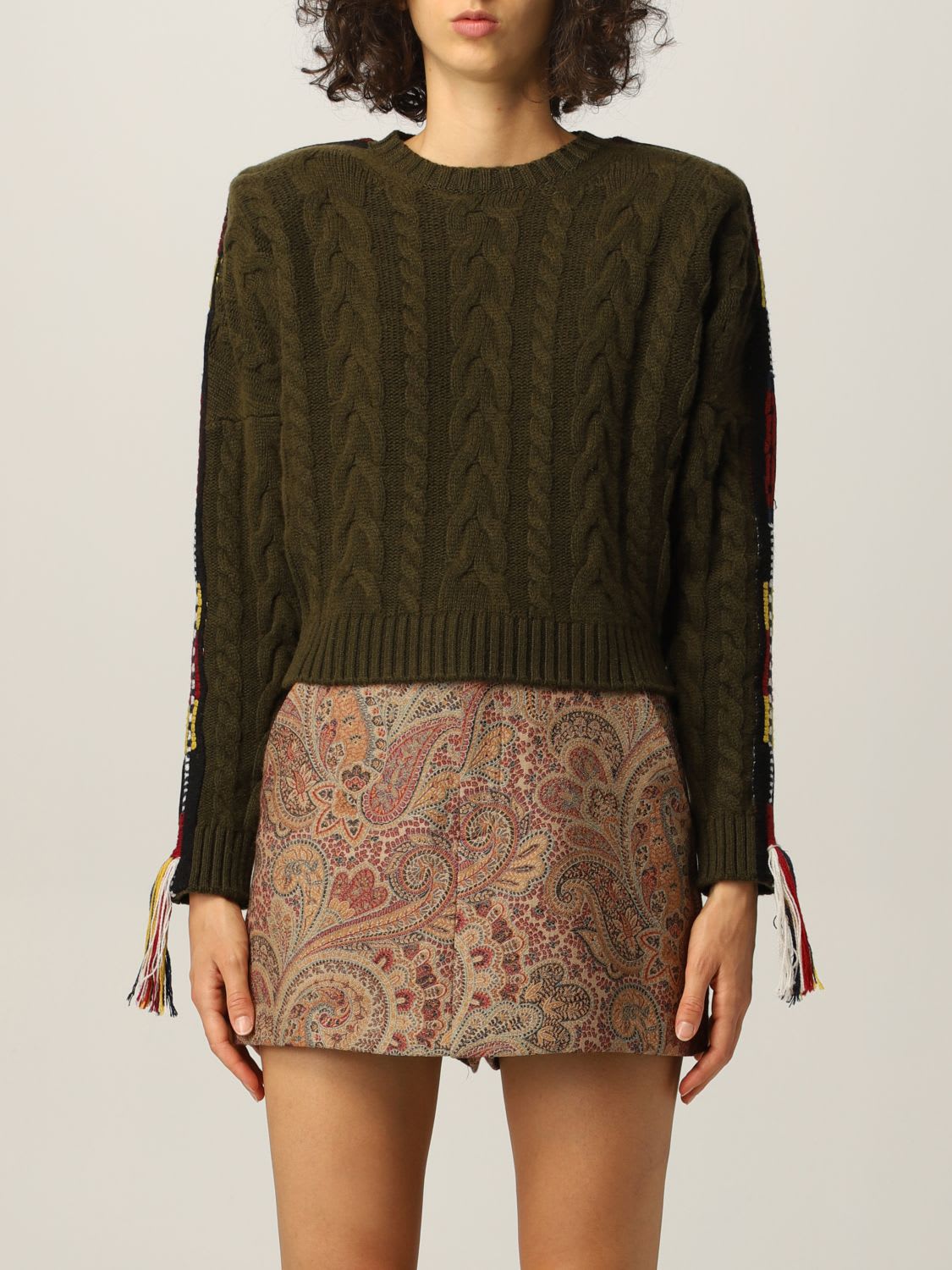 Etro Sweater Etro Cashmere Blend Sweater With Embroidery