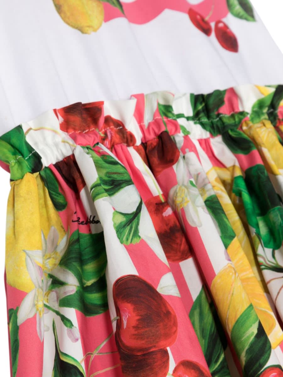 Shop Dolce & Gabbana Short-sleeved Dress In Multicolour
