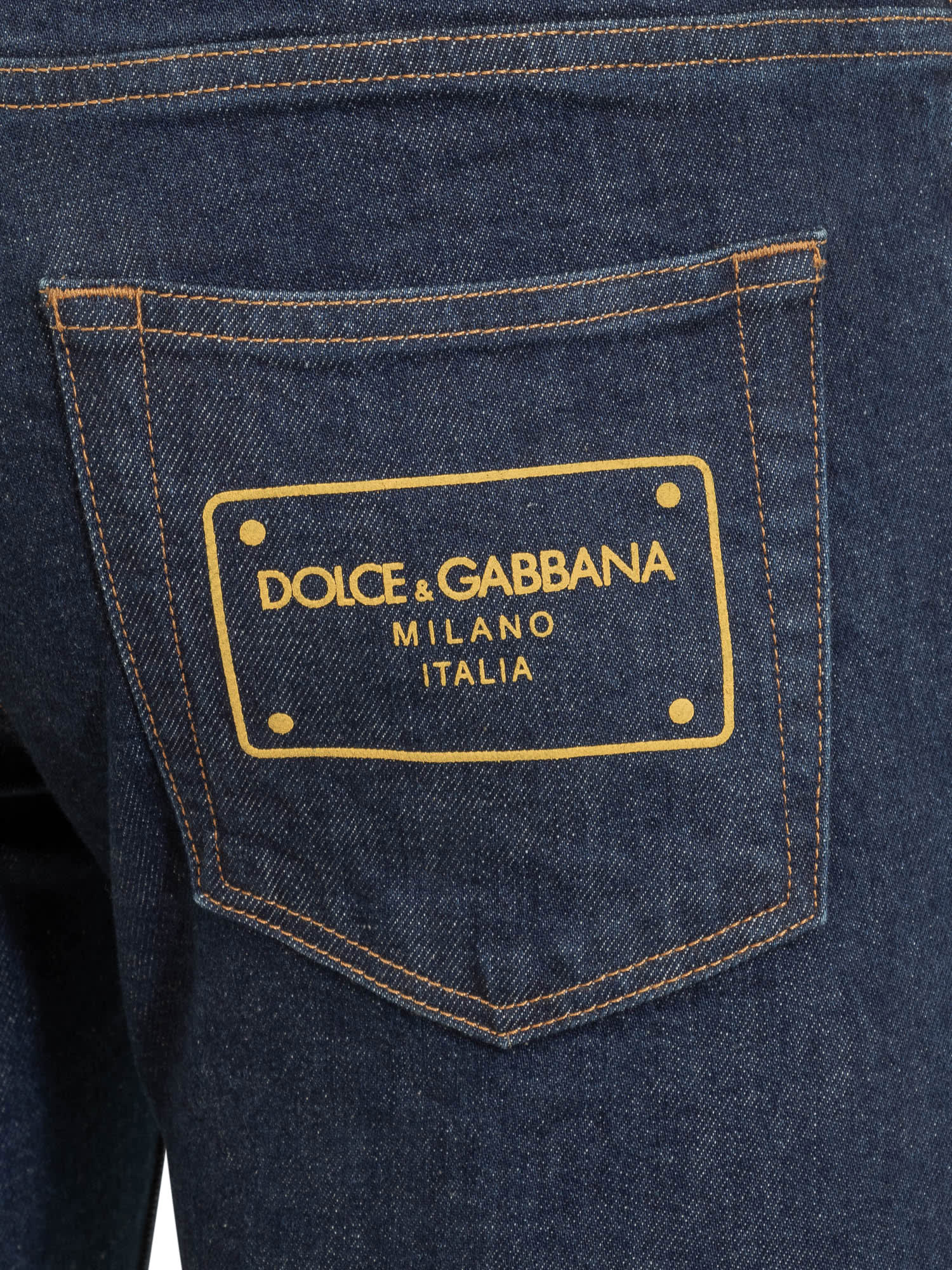 Shop Dolce & Gabbana Skinny Fit Trouser In Blue