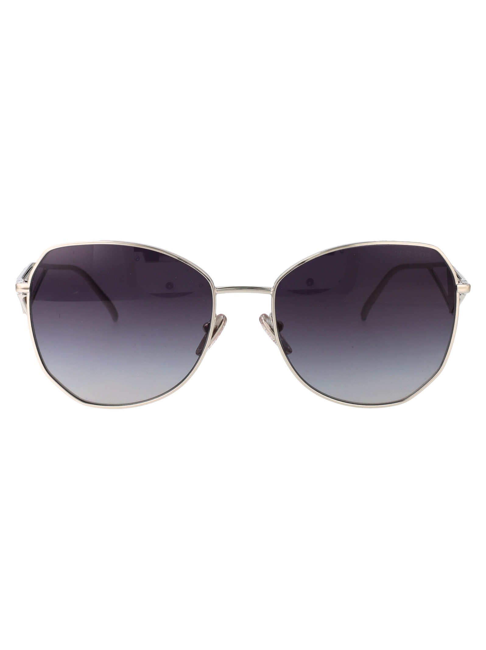 Shop Prada 0pr 57ys Sunglasses In 1bc5d1 Silver