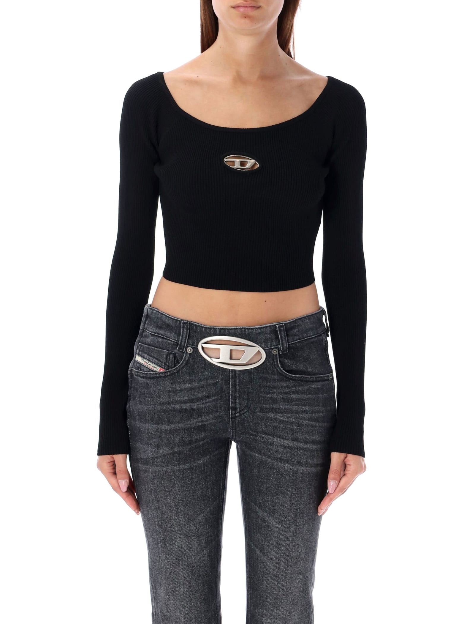 Shop Diesel M-vera Top In Black