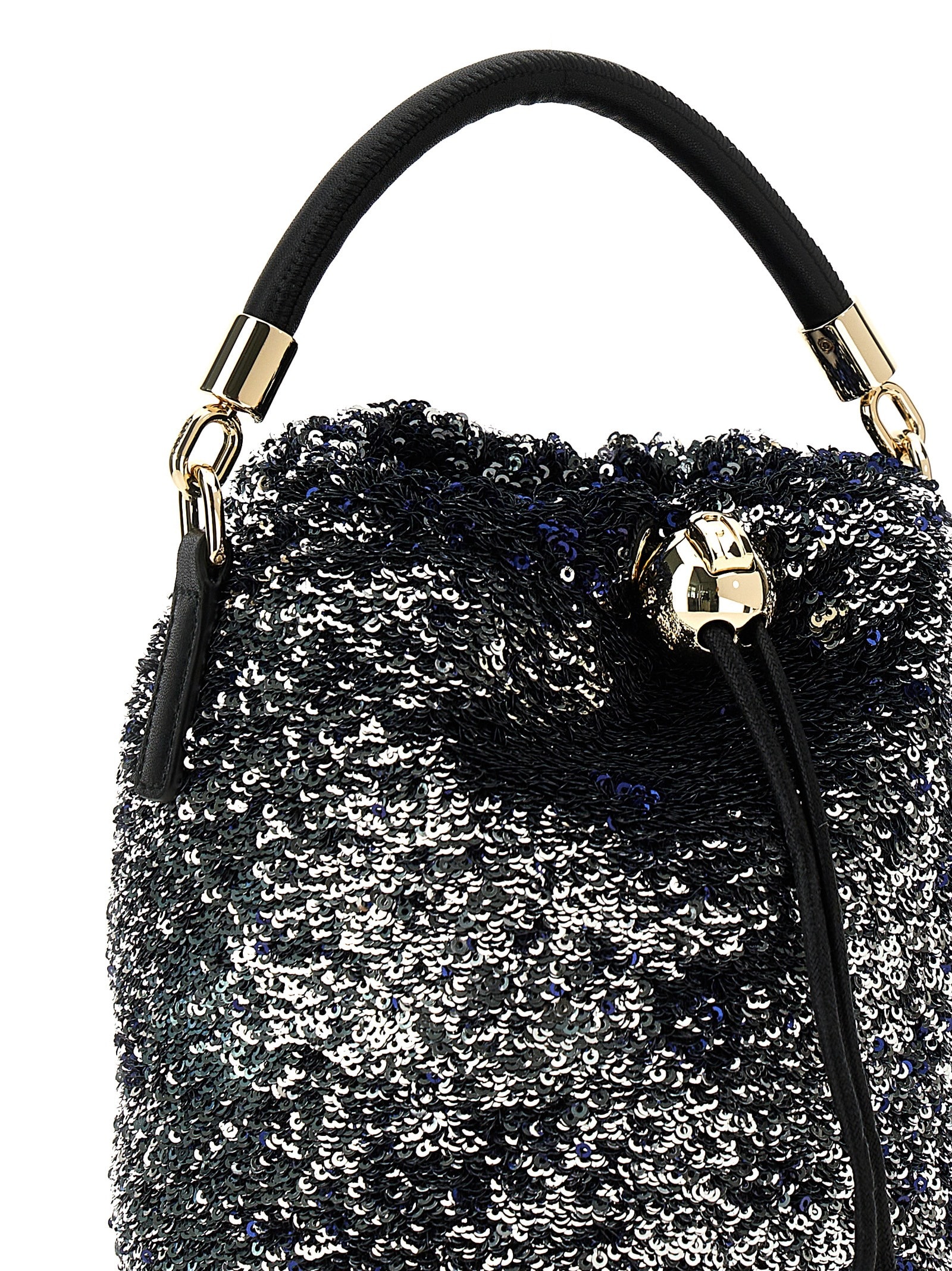 Furla Silver Mionido Bucket Bag In Silver