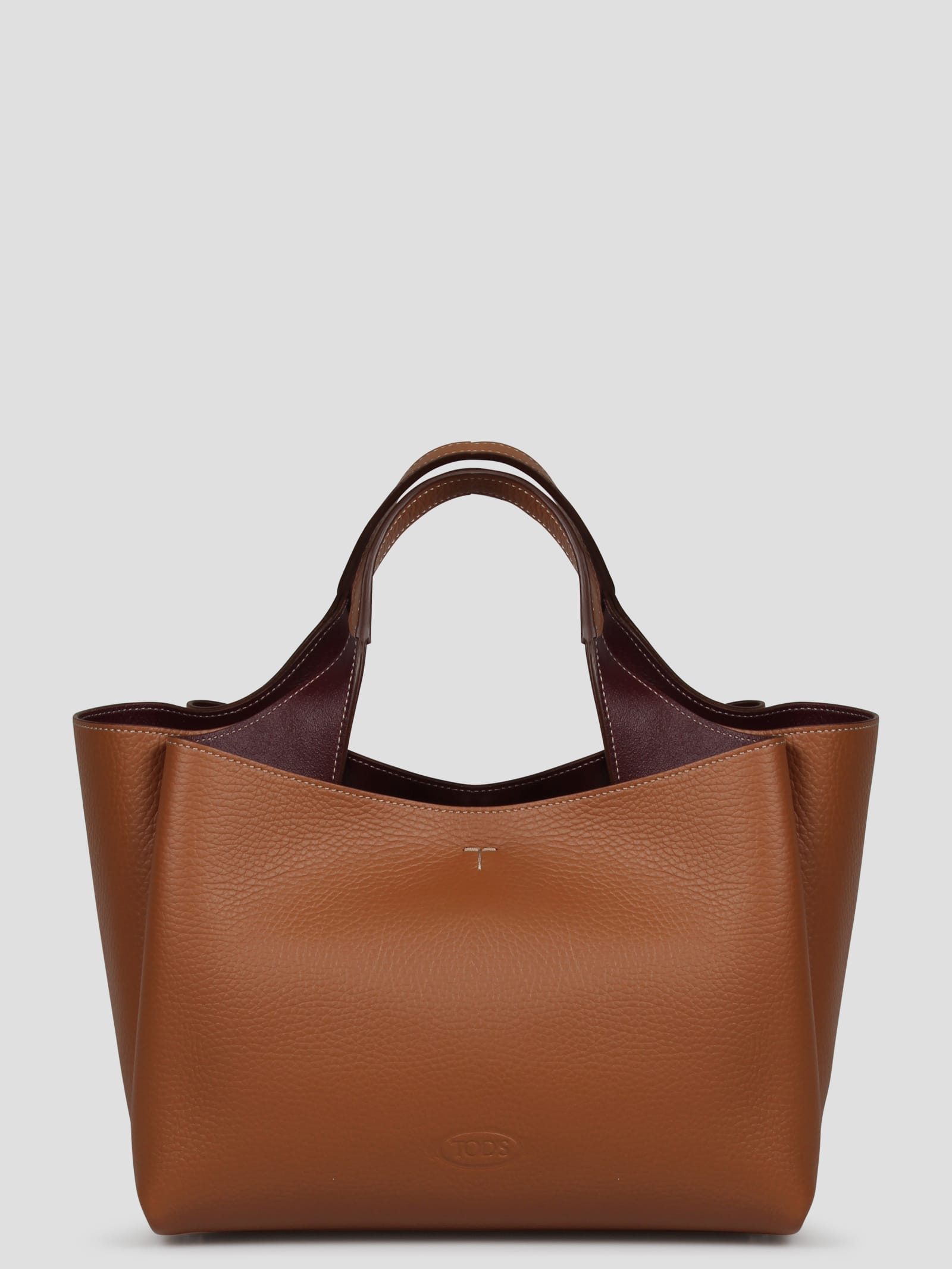 Shop Tod's Mini Tote Bag In Brown