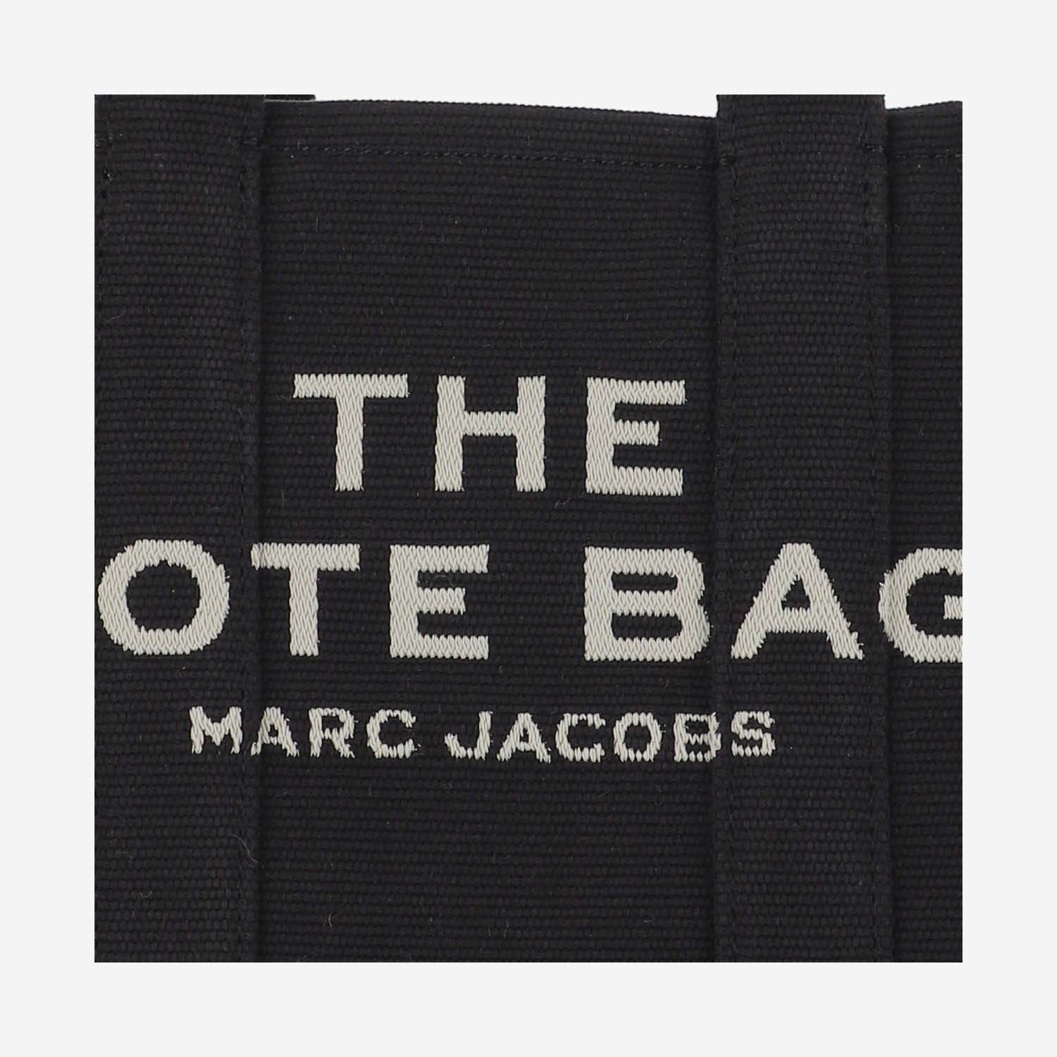 Shop Marc Jacobs The Jacquard Mini Tote Bag In Black