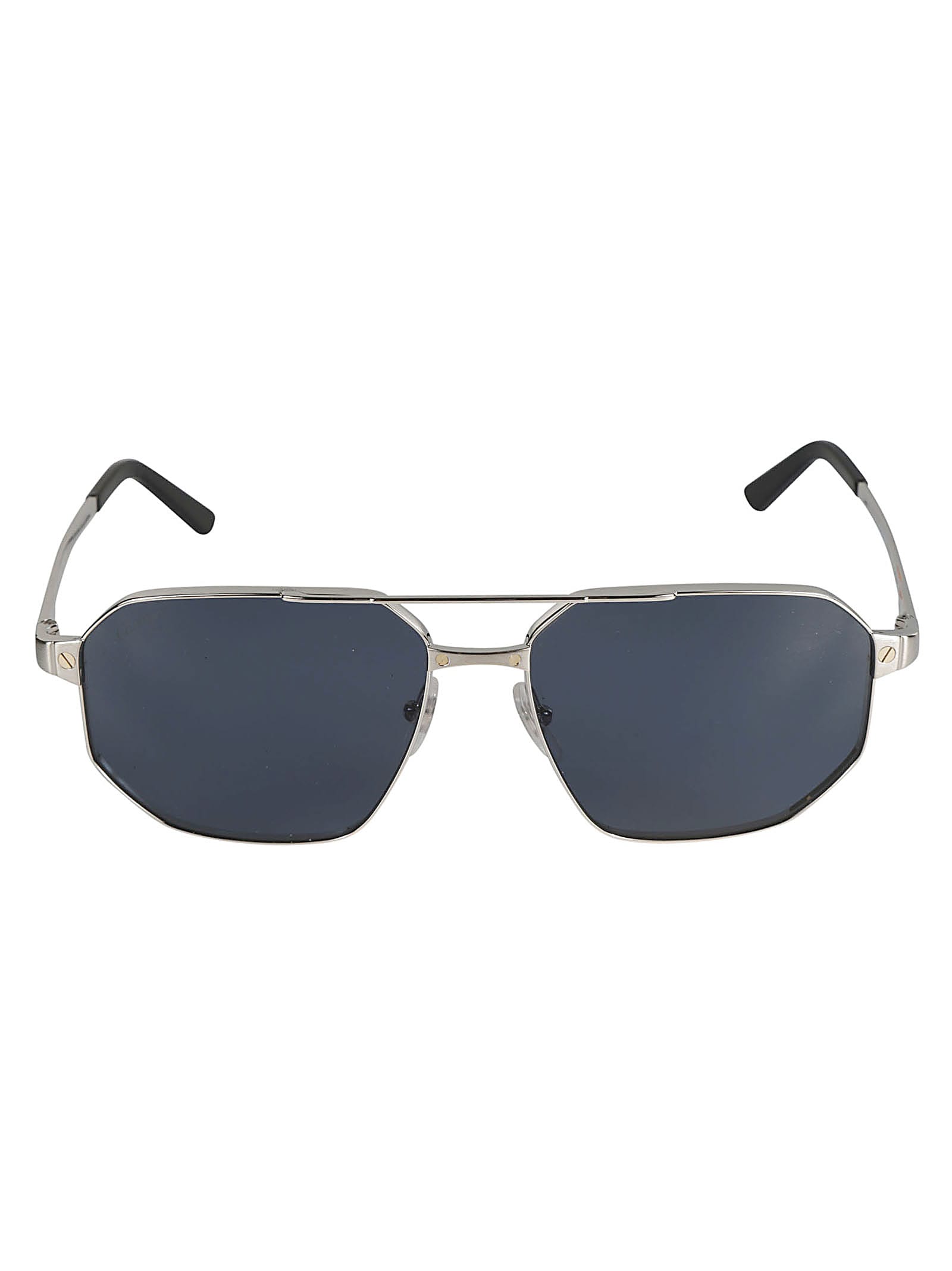 Straight Bridge Logo Sided Sunglasses