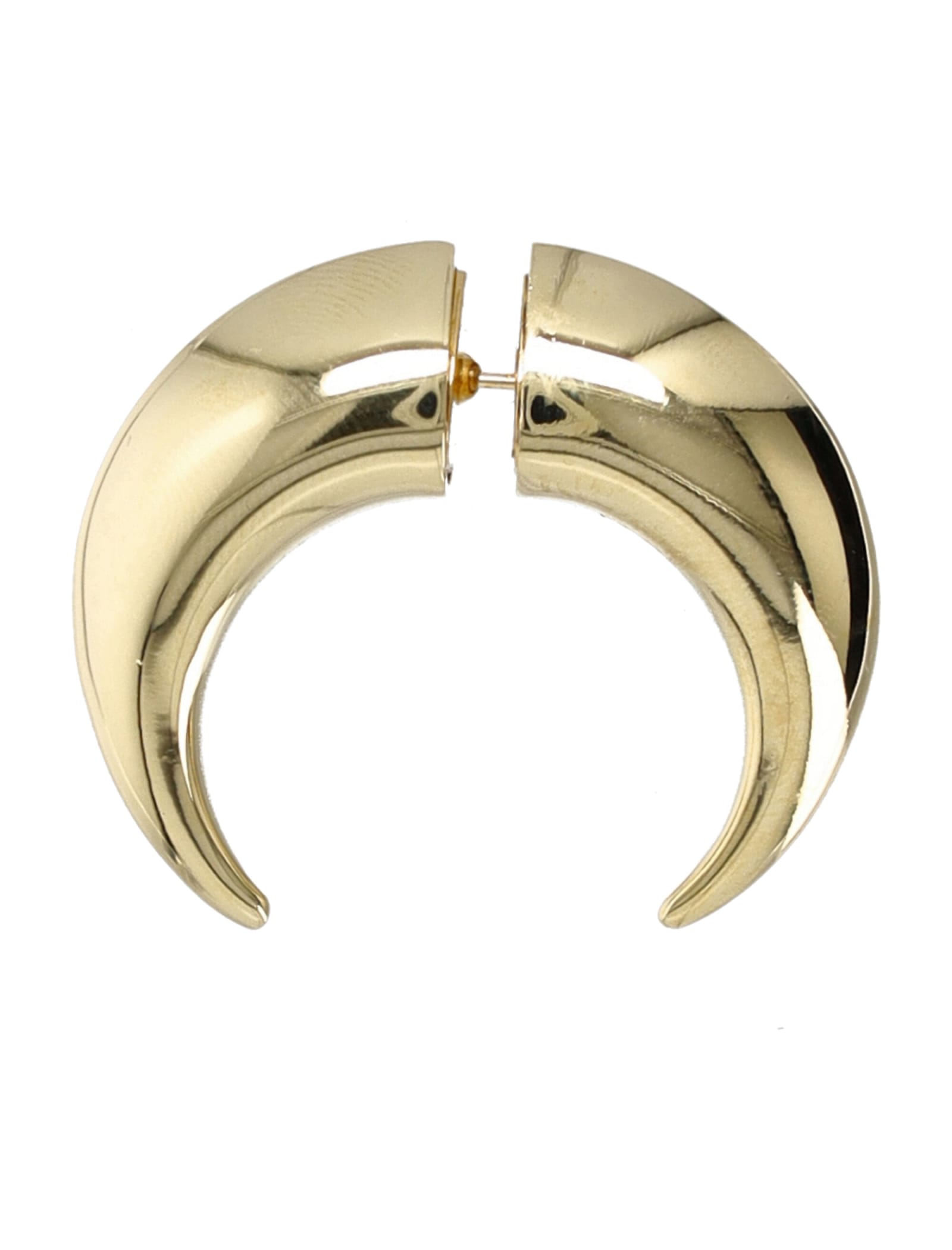 Shop Marine Serre Moon Piercing Earring In Gold