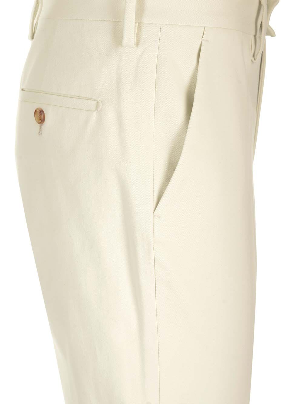 Shop Lardini White Trousers