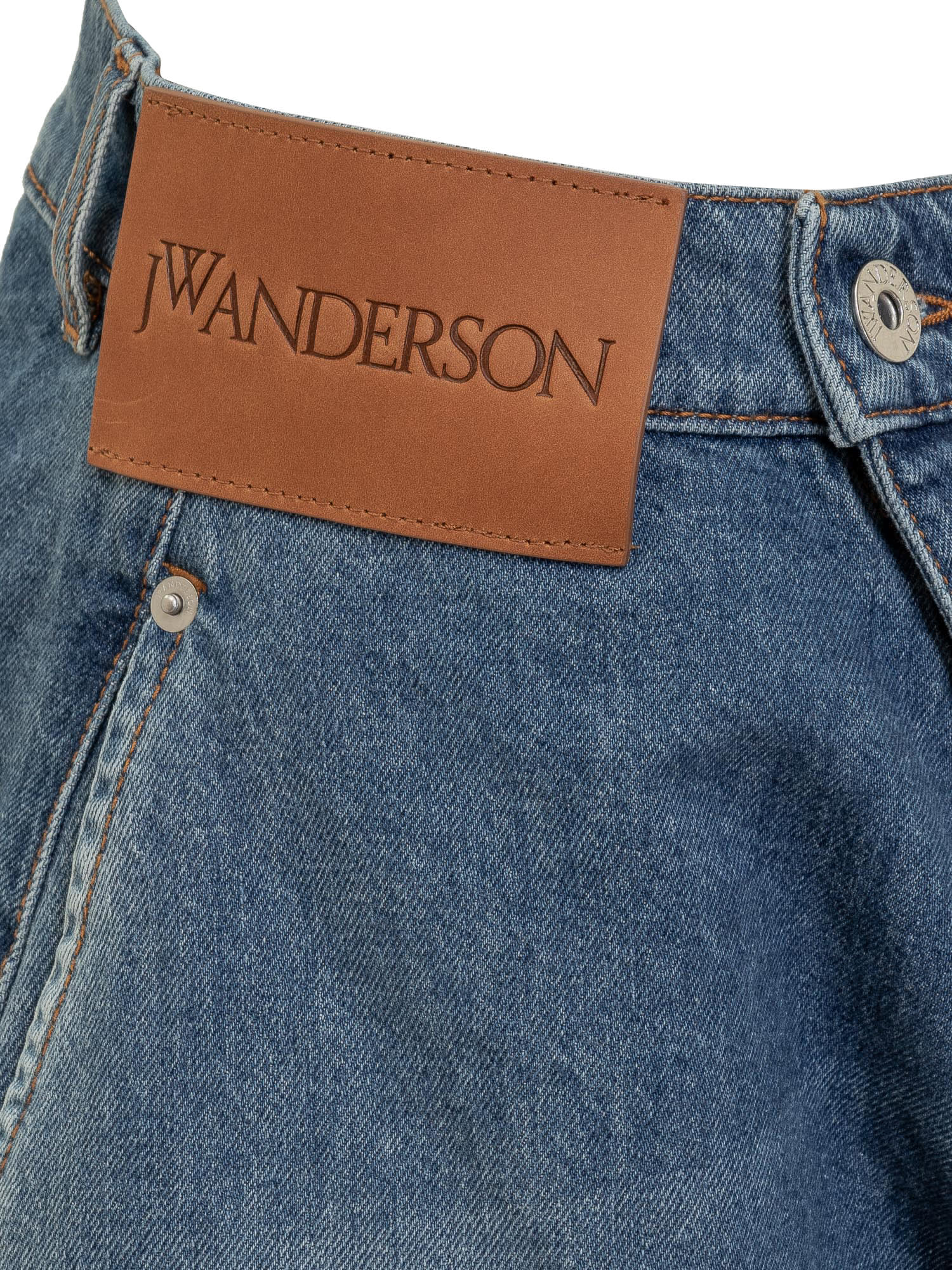 Shop Jw Anderson Twisted Workwear Short In Blue