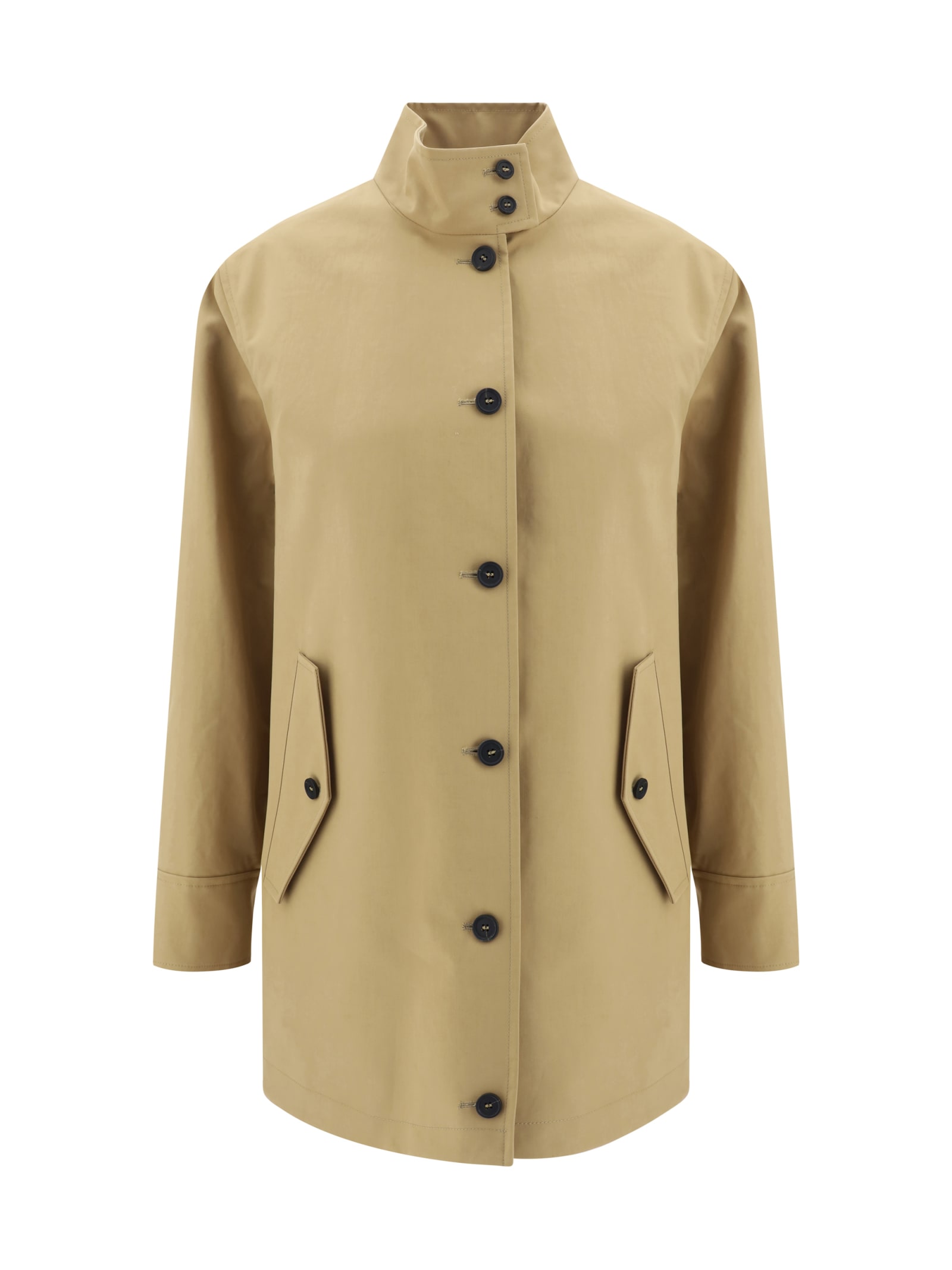 Shop Fabiana Filippi Trench Coat In Only One Color