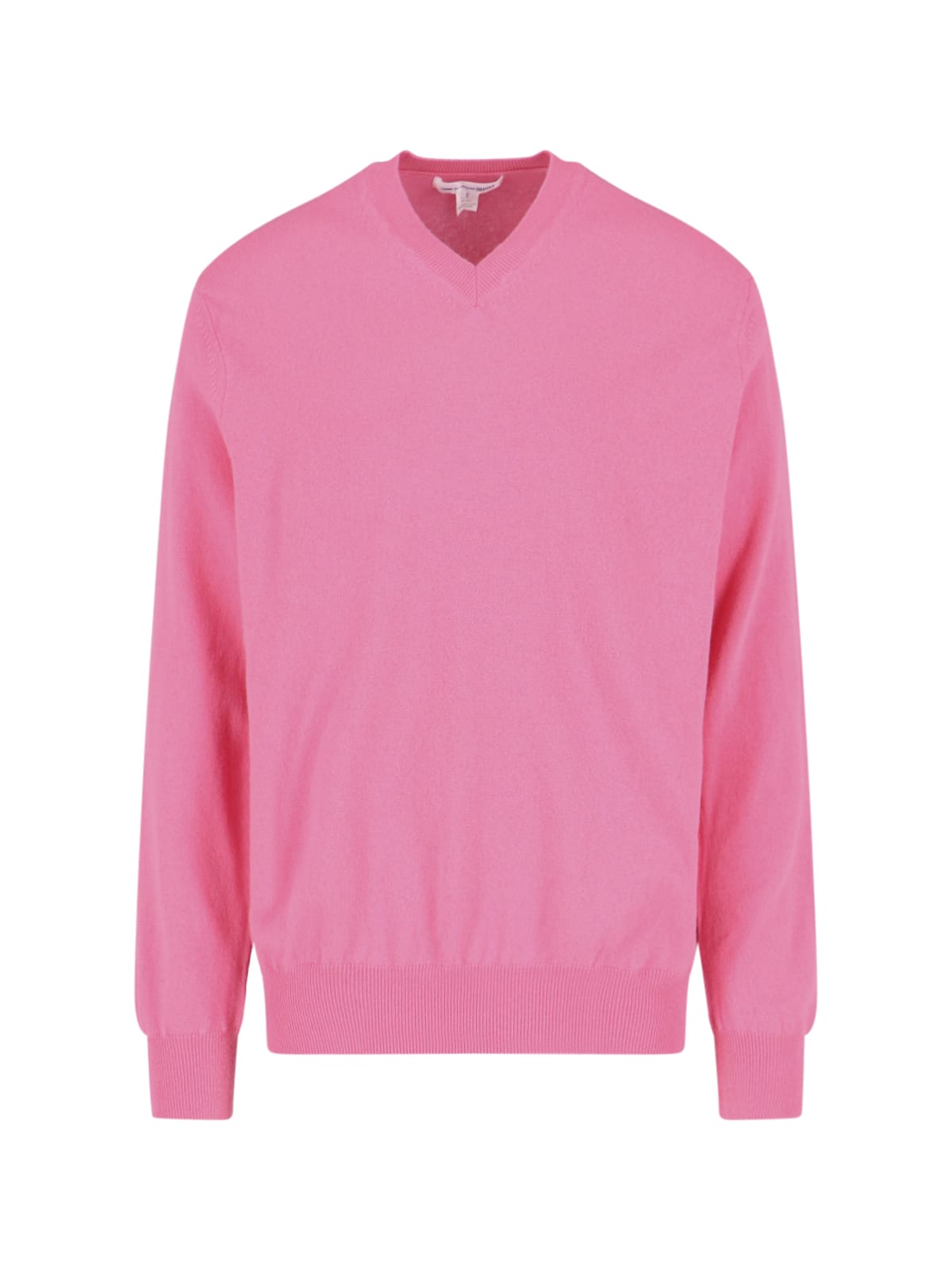 Comme Des Garçons Wool Sweater In Pink