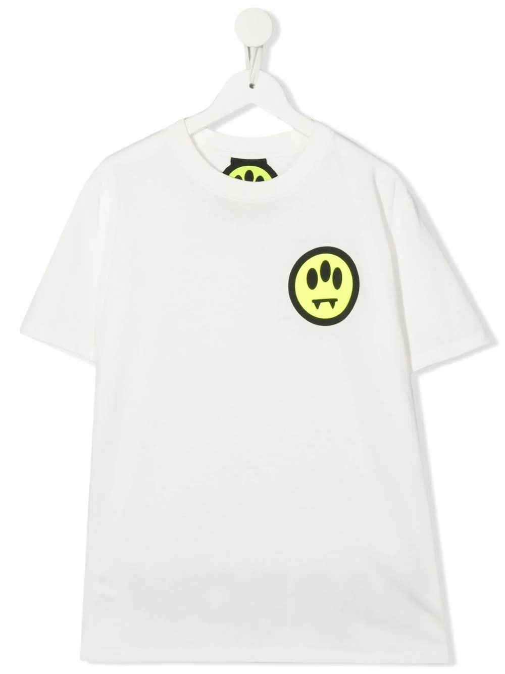 Barrow Kids White T-shirt With Front And Back Logo Screen Printing