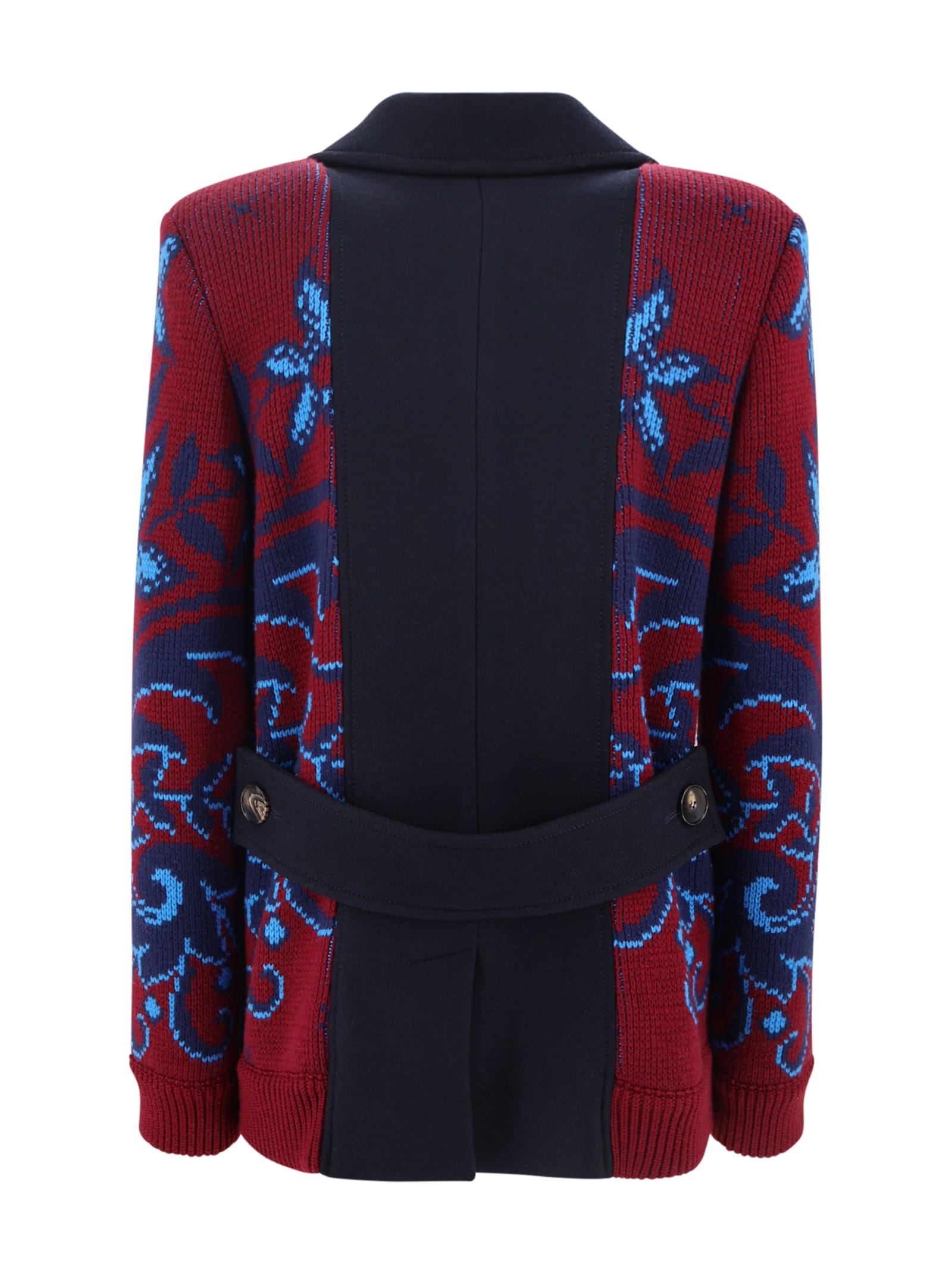 Etro Paisley Print Short Wool Jacket In Multi