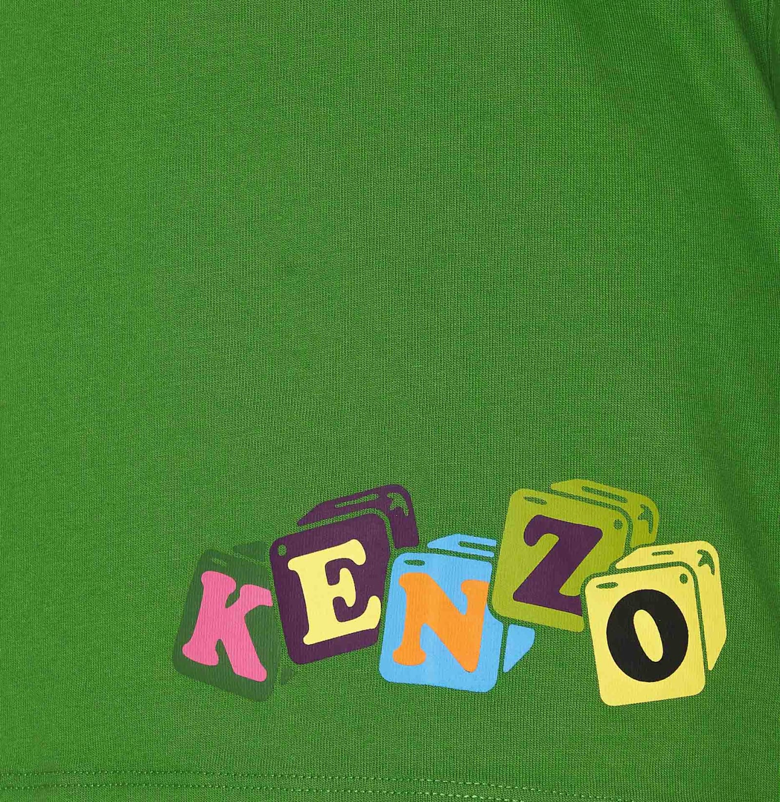 Shop Kenzo Boke Boy Kimono T-shirt In Gazon