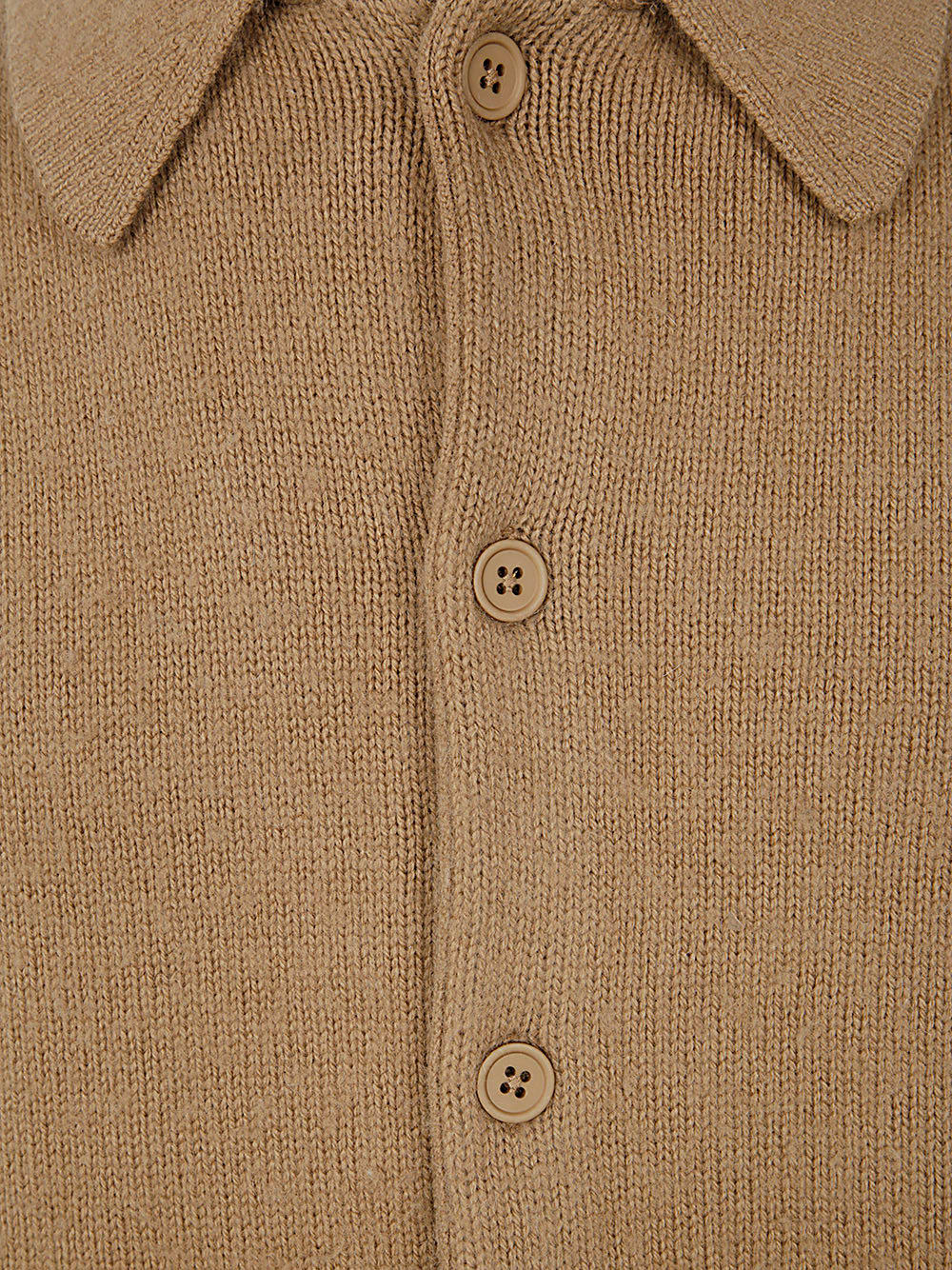 Shop Axel Arigato Ode Collared Cardigan In Camel