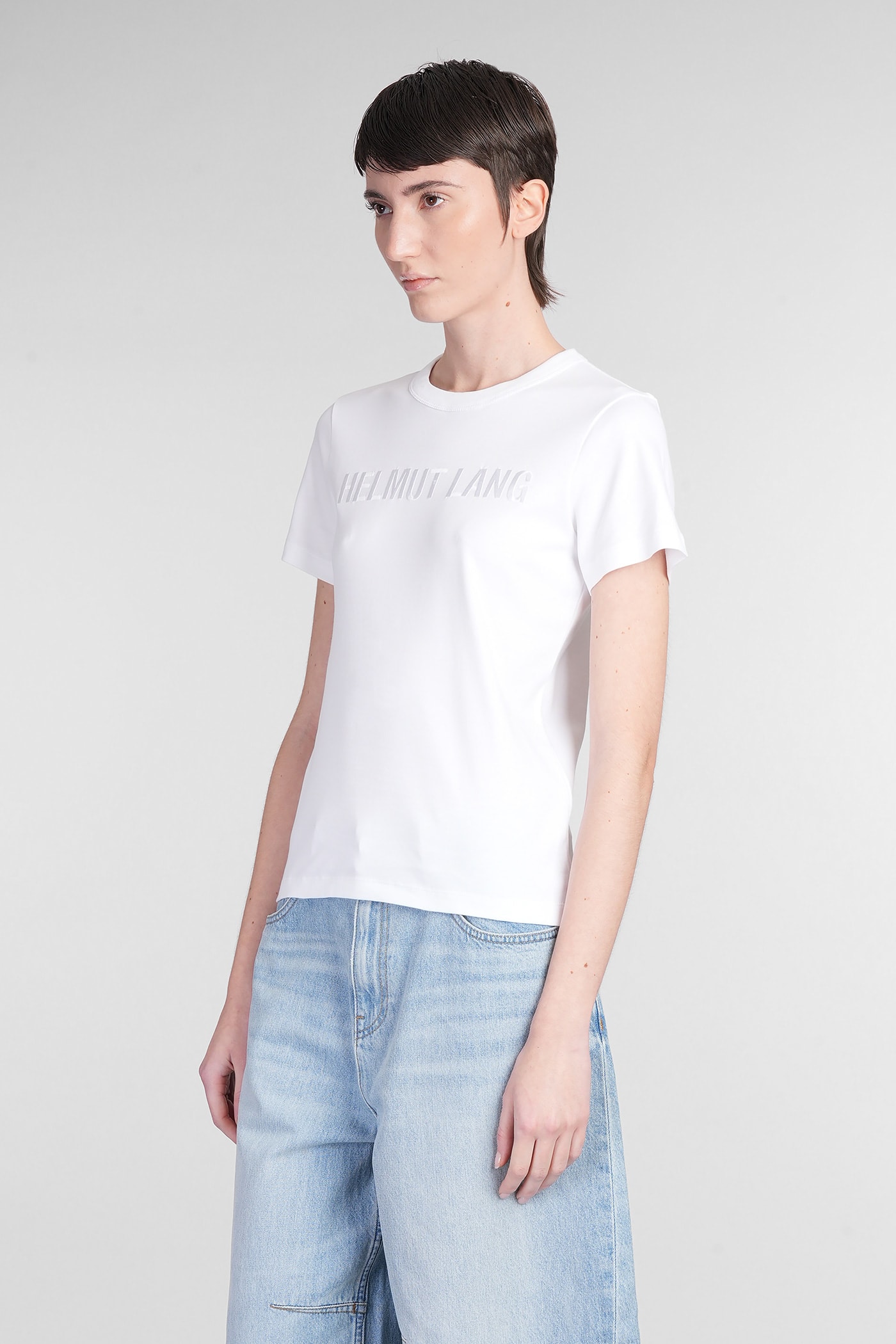 Helmut Lang T-shirt In White Cotton In White