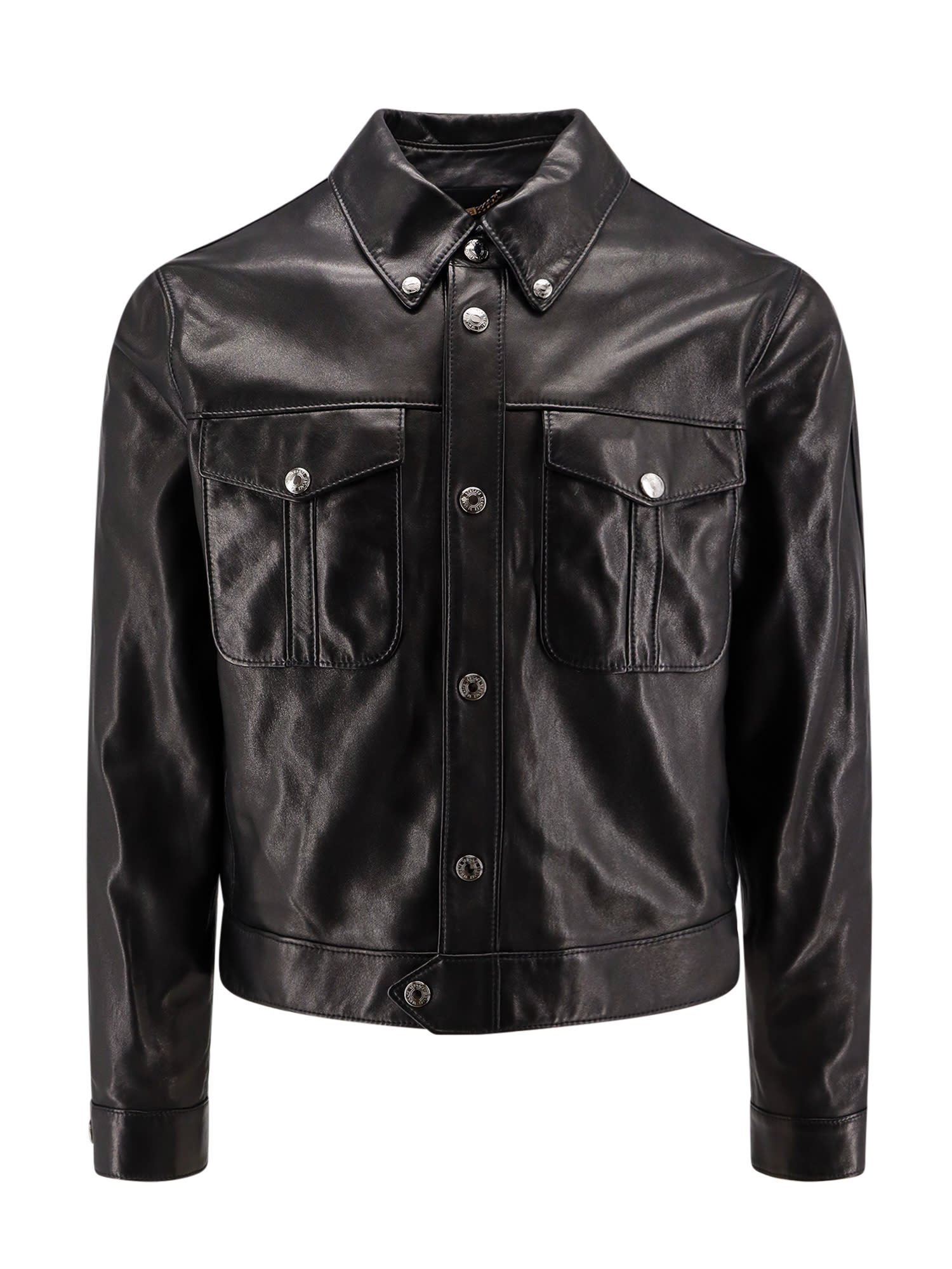 Shop Versace Jacket In Nero