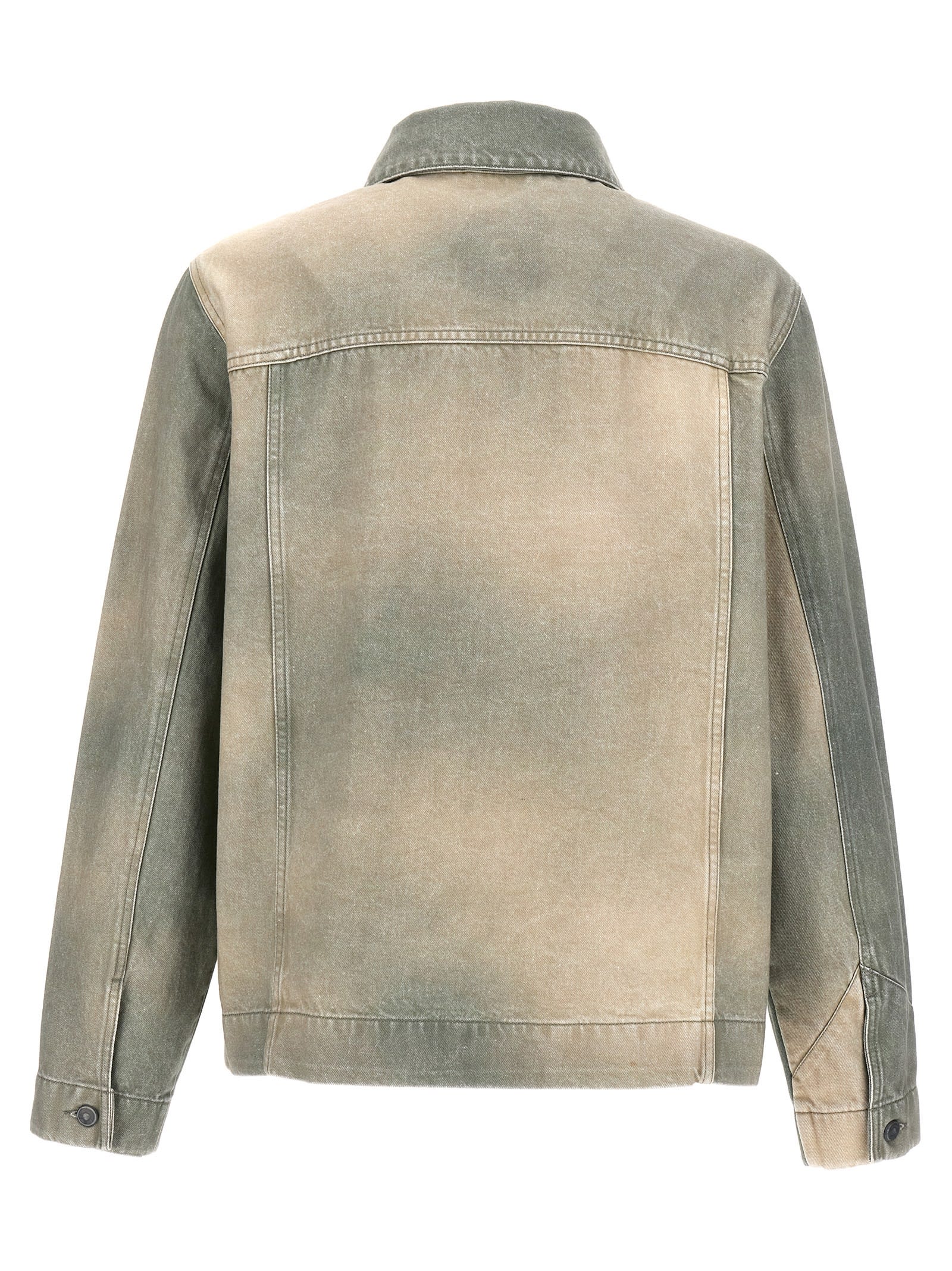 Shop Objects Iv Life Traditional Denim Jacket In Green