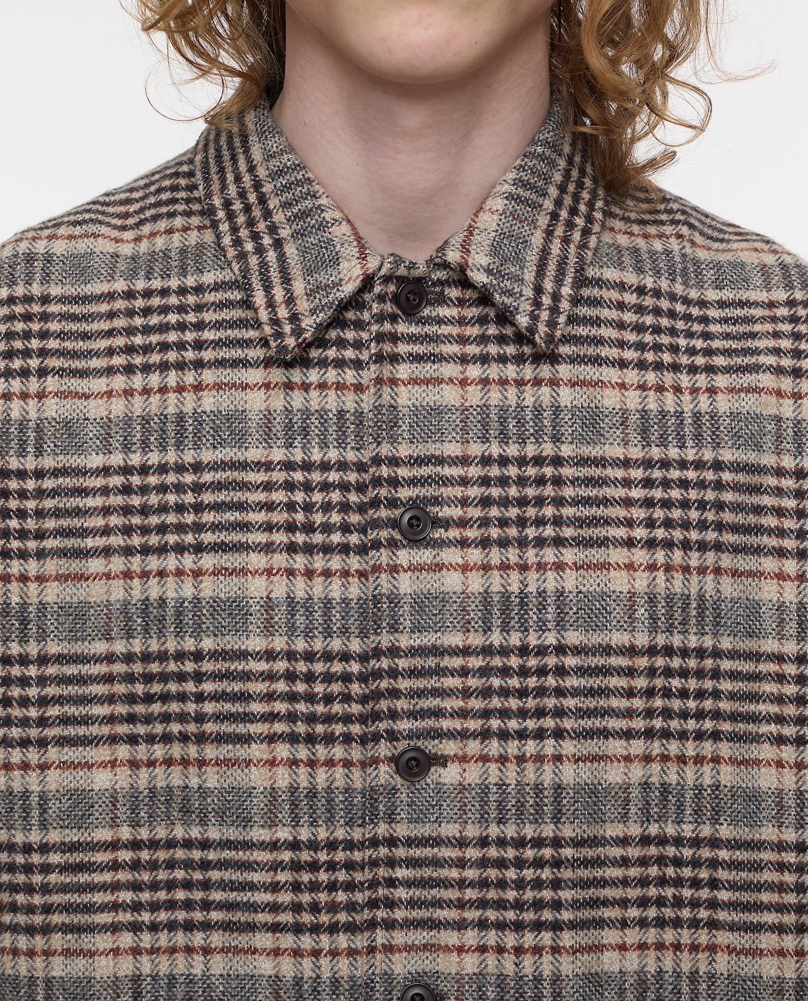 Shop Closed Overshirt In Brown