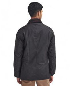 Barbour Ashby Wax Jacket In Black