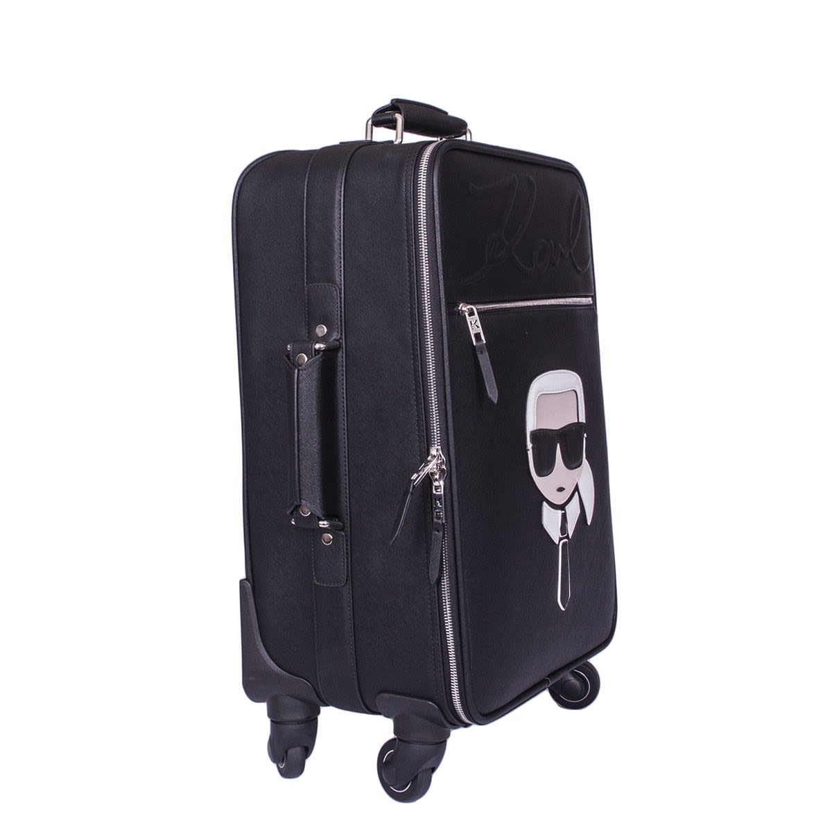 karl lagerfeld luggage trolley