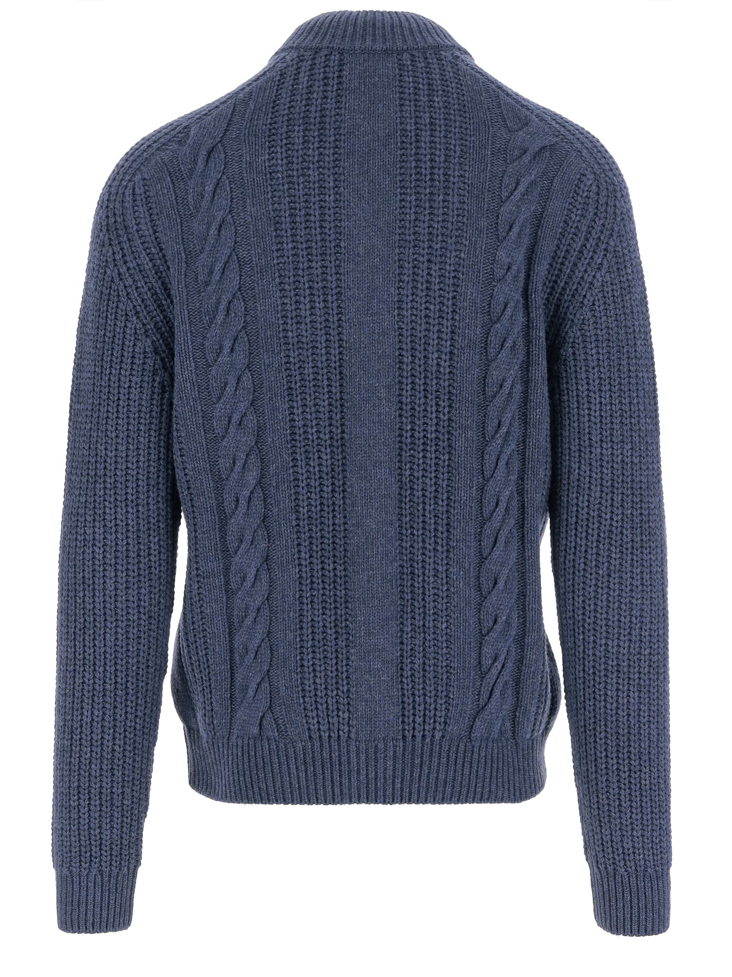 Tagliatore Godfrey Wool Blend Sweater In Blue